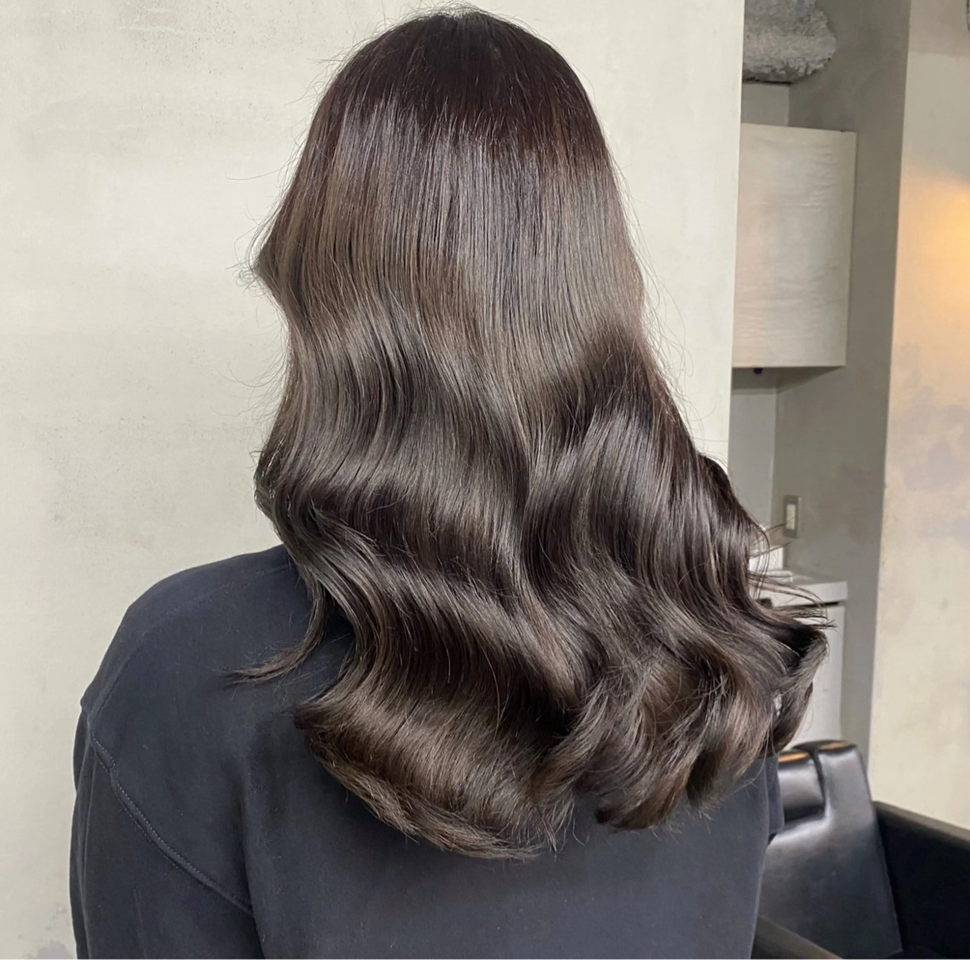 ロング カラー ヘアカラー 新宿/韓国ヘア/ 髪質改善ストレートのヘアスタイル