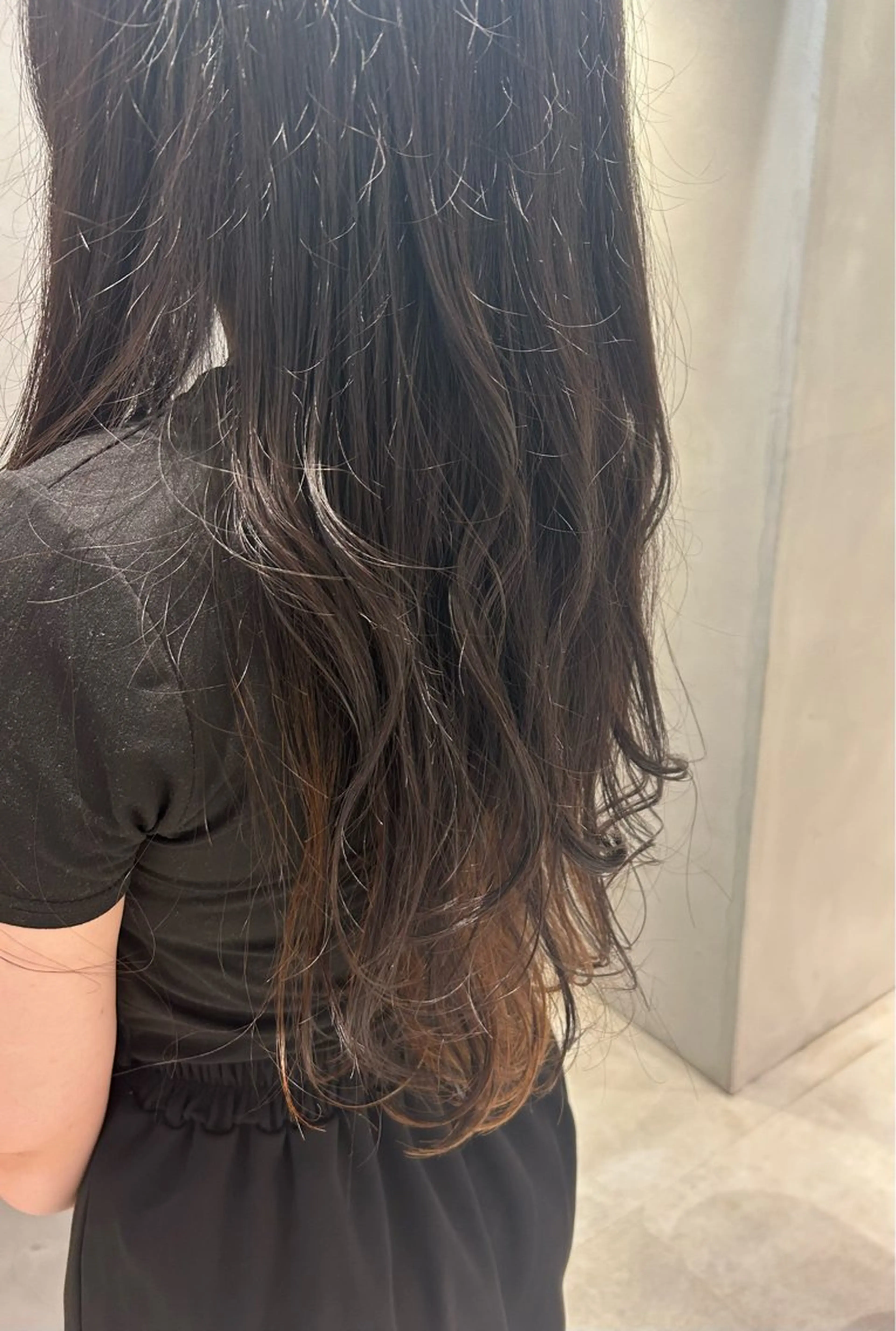 ロング レイヤーカット 玉田 千智のヘアスタイル