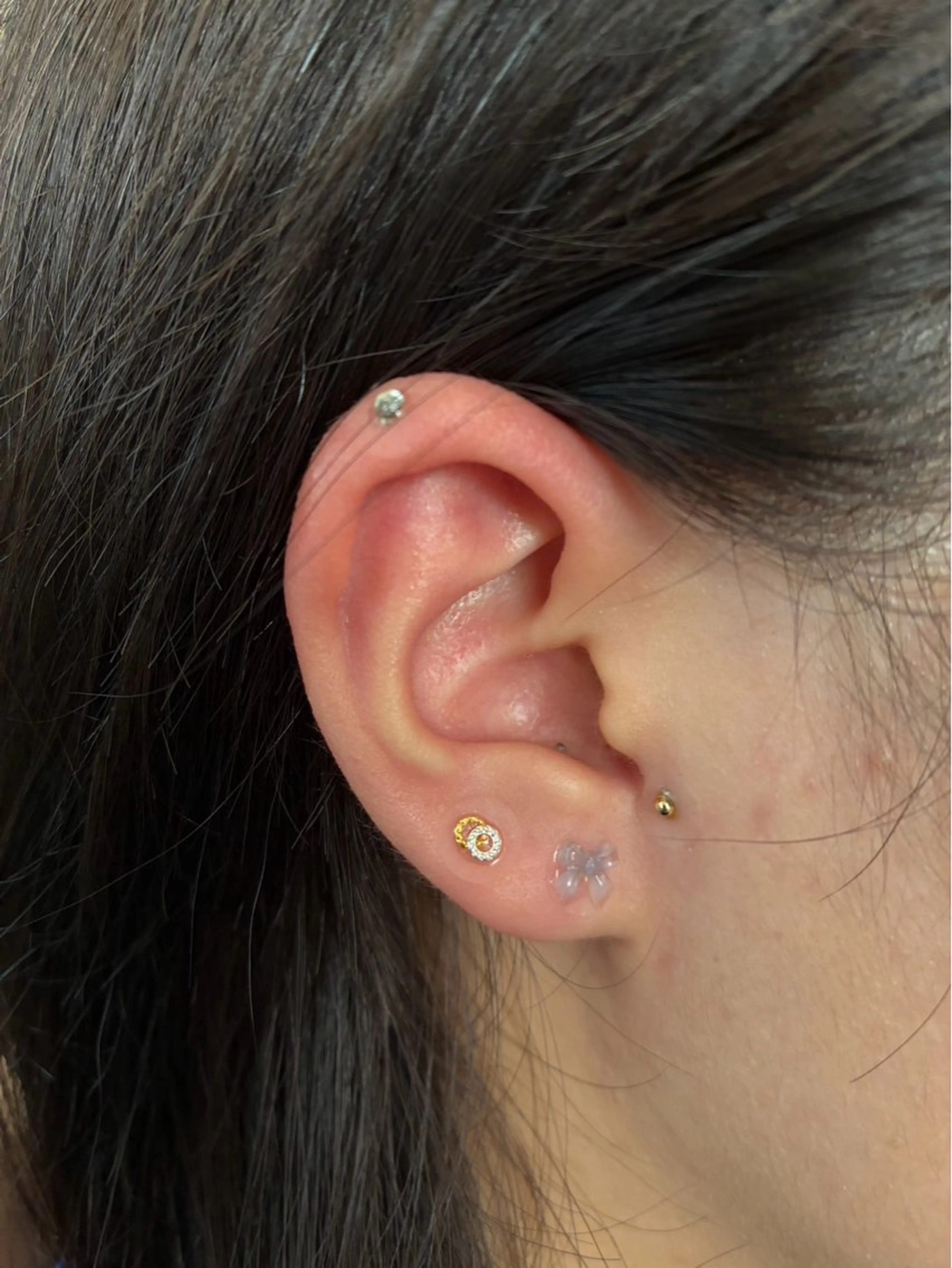 耳リフレ付き💎耳ツボジュエリー💎10粒（片耳5粒ずつ）の写真
