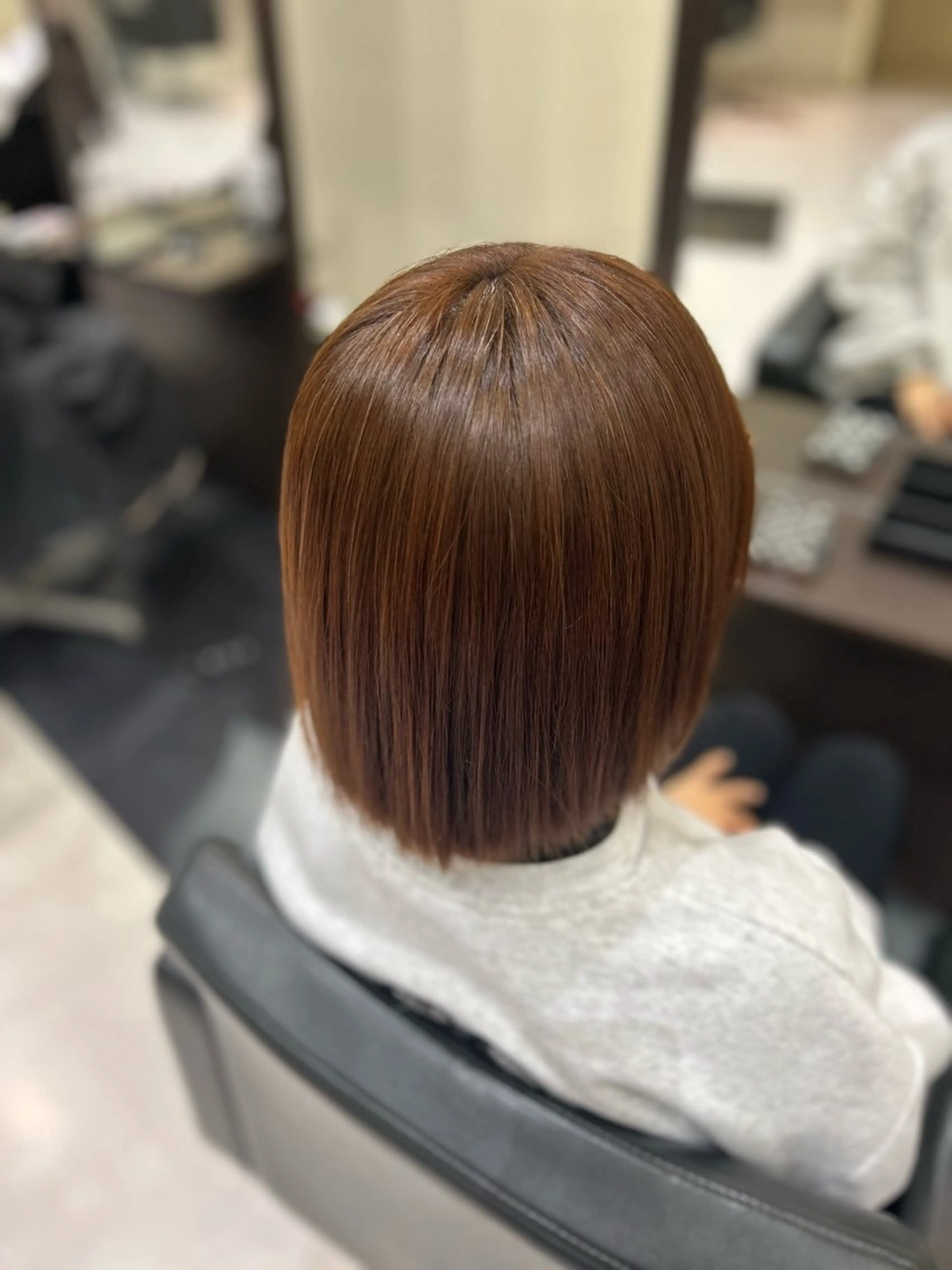 ショート カラー パーマ 縮毛矯正 トリートメント 加藤 大波のヘアスタイル