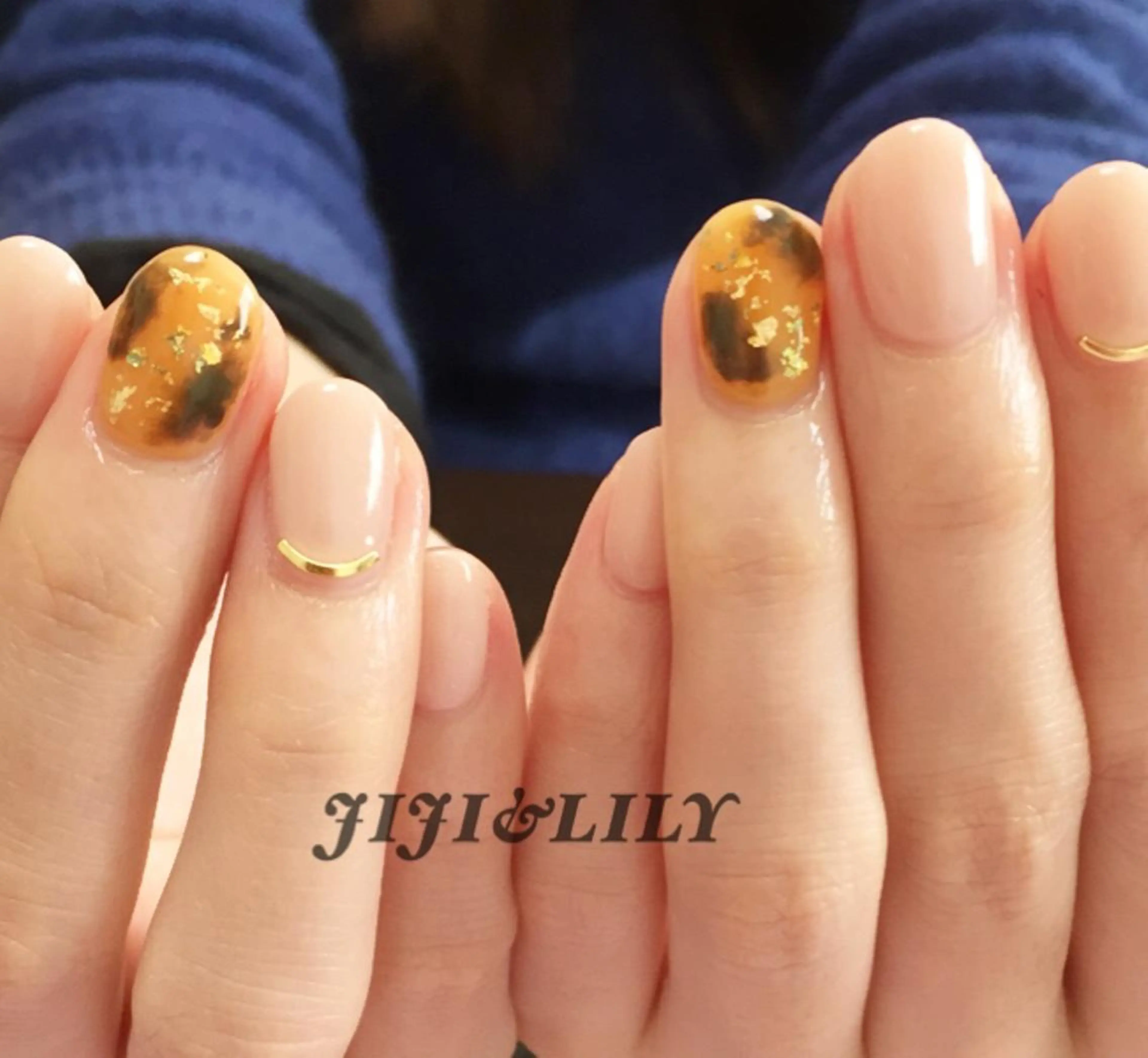 ネイル べっ甲ネイル ワンカラーネイル 豊田 圭子のネイルデザイン