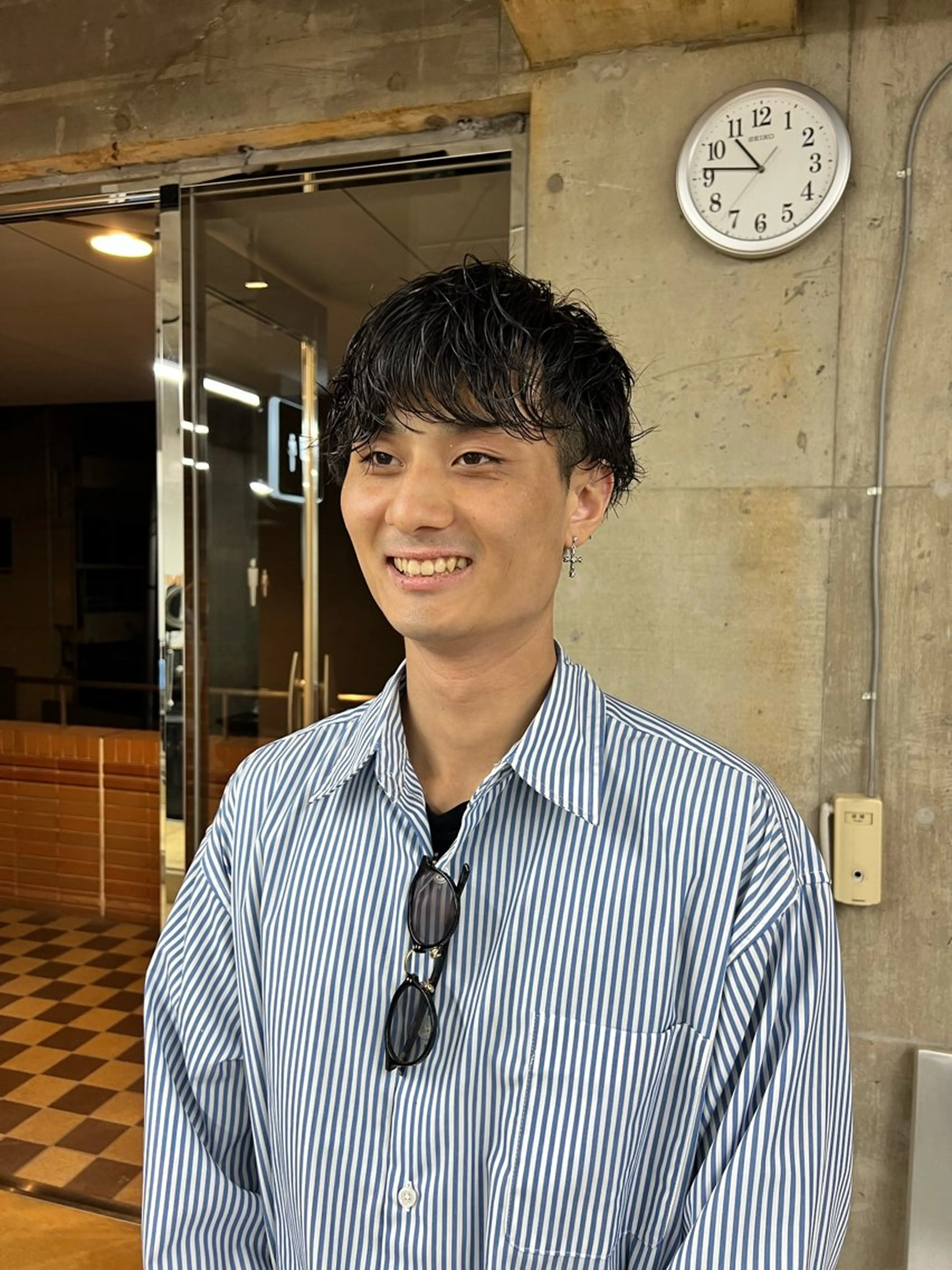 ショート パーマ 西川 凜のヘアスタイル