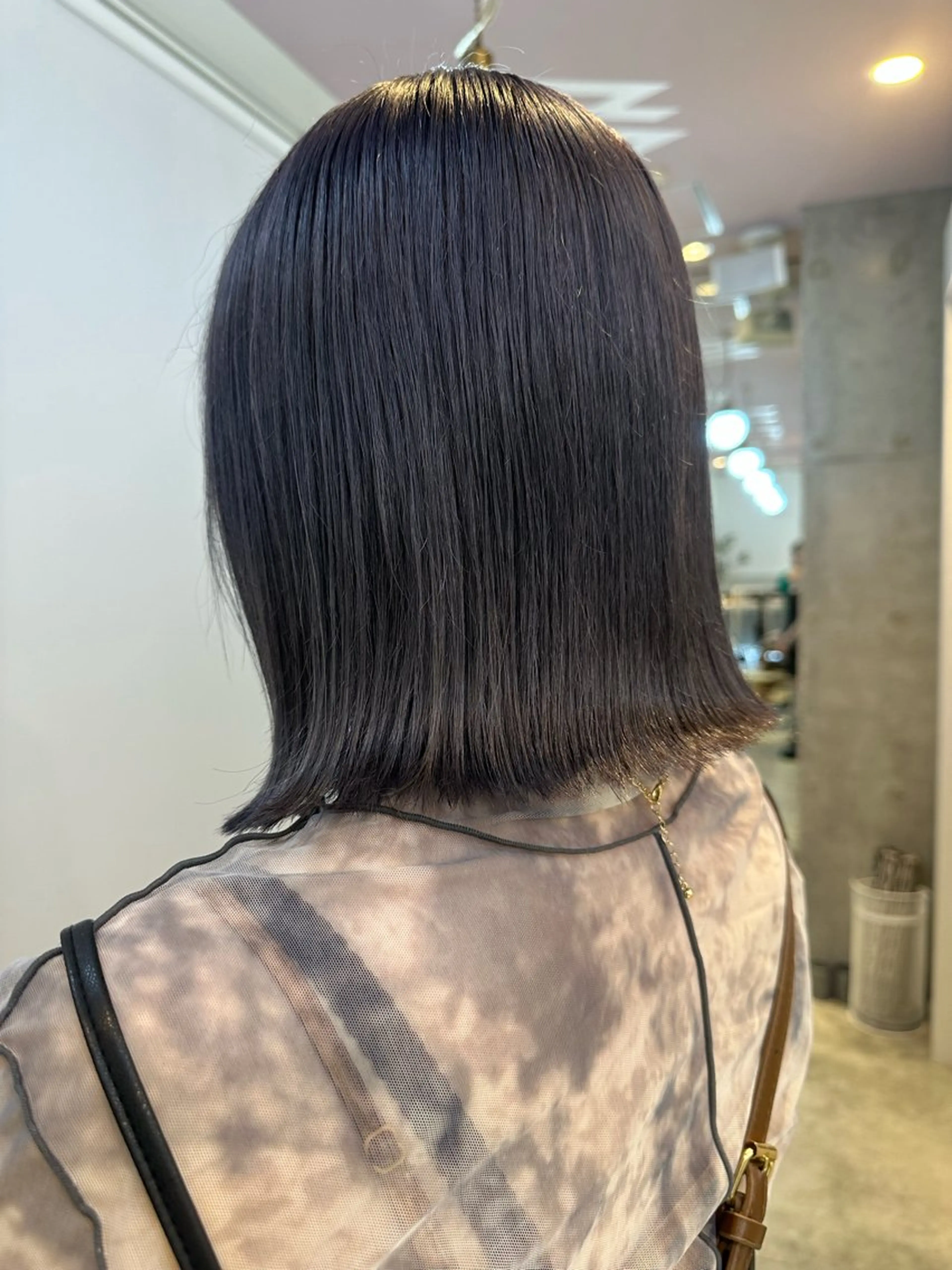 ミディアム カラー ブリーチ 透明感カラー さとう あやかのヘアスタイル