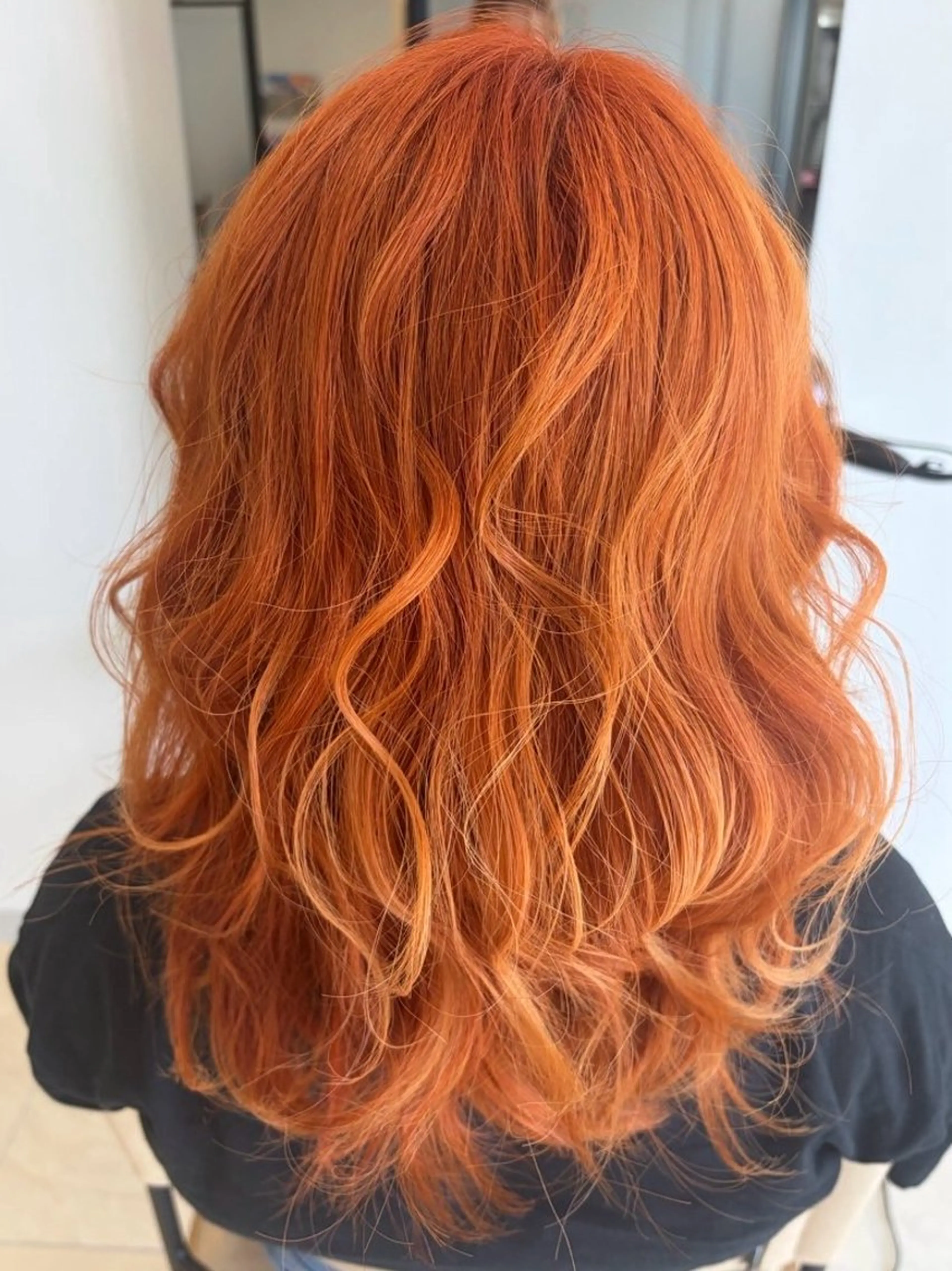 カラー オレンジ ヘアカラー LiTA  浜線店 小野寺のヘアスタイル