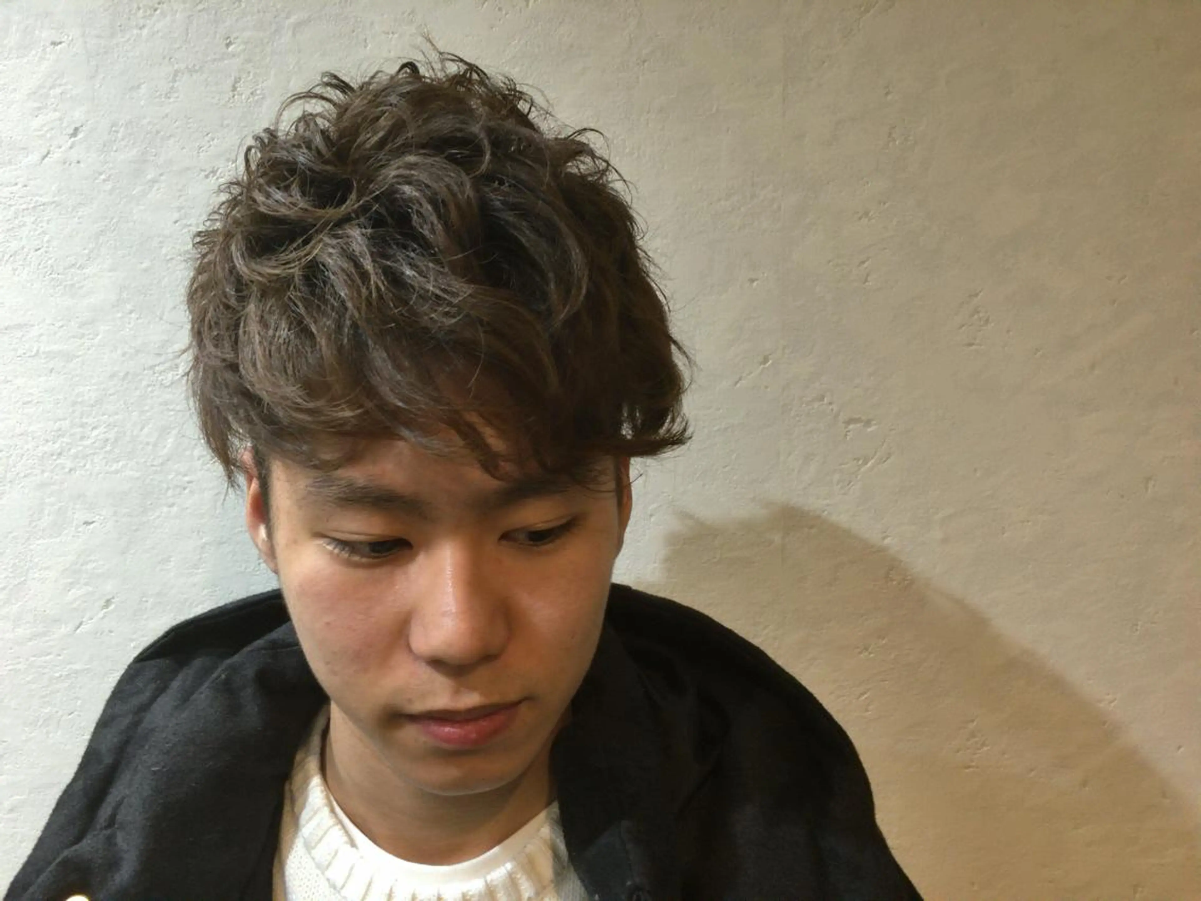 ショート パーマ メンズ ショートヘア カット 島田 竜也のヘアスタイル