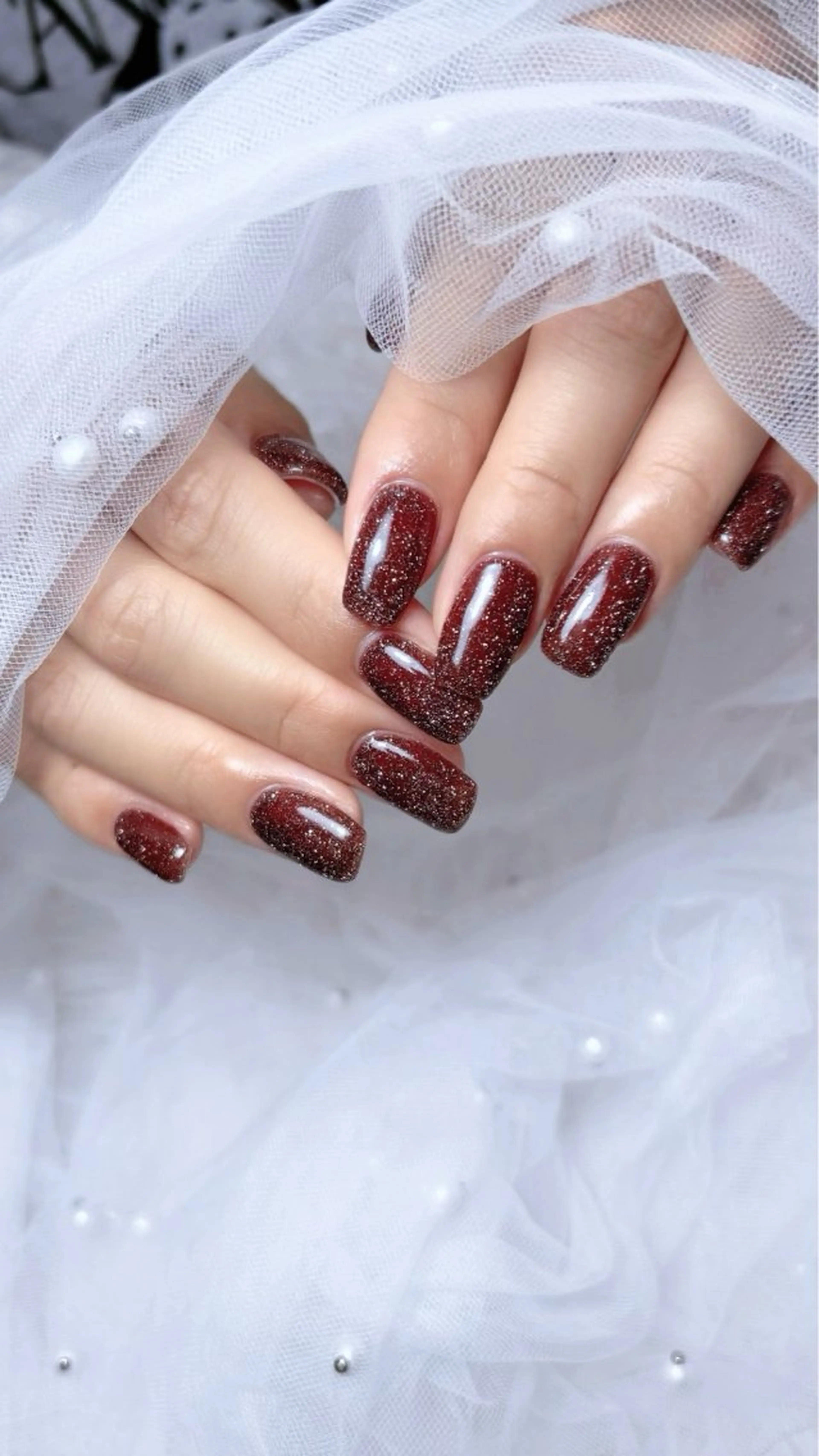 ネイル フラッシュネイル ワンカラーネイル ハンドネイル 𝑬𝑹𝑰𝑲𝑨 𓂃🎀𓈒𓏸のネイルデザイン