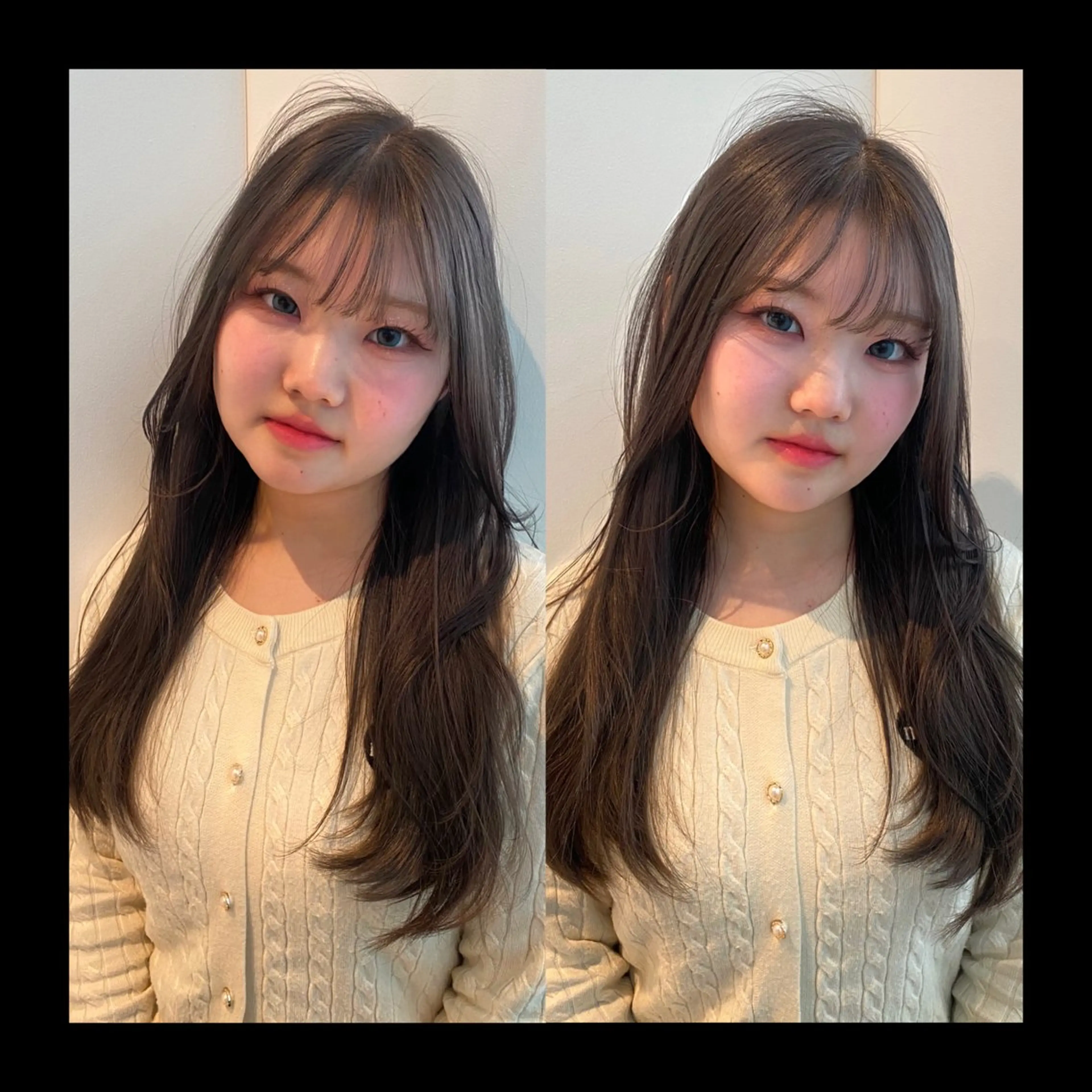 ロング カラー ブリーチ 透明感カラー カット ヘアカラー トリートメント mai / linoah˚✧のヘアスタイル