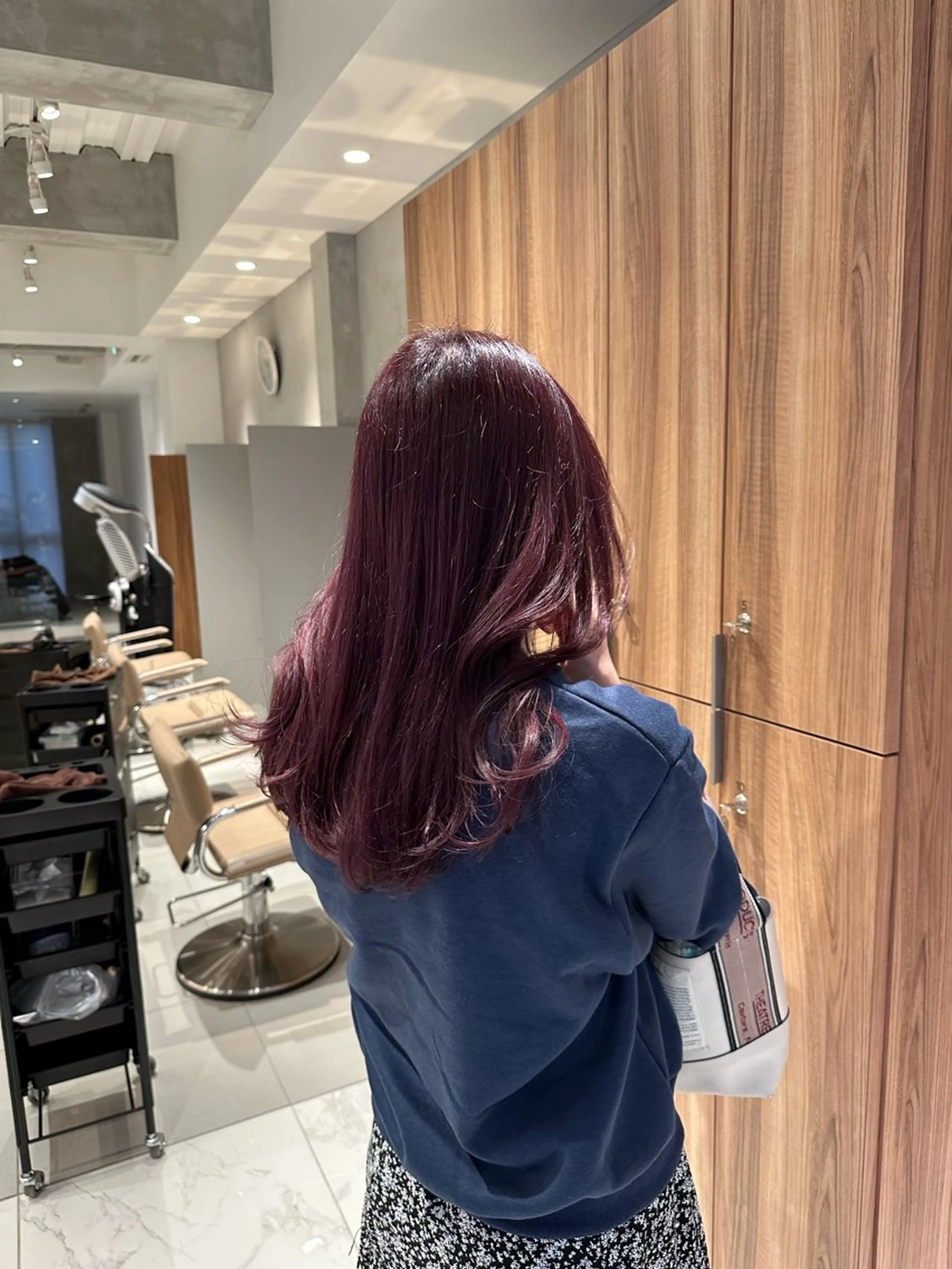 ミディアム ヘアカラー トリートメント ヘッドスパ ヘアセット 透明感モテ艶髪カラー Gallicaイリサのヘアスタイル