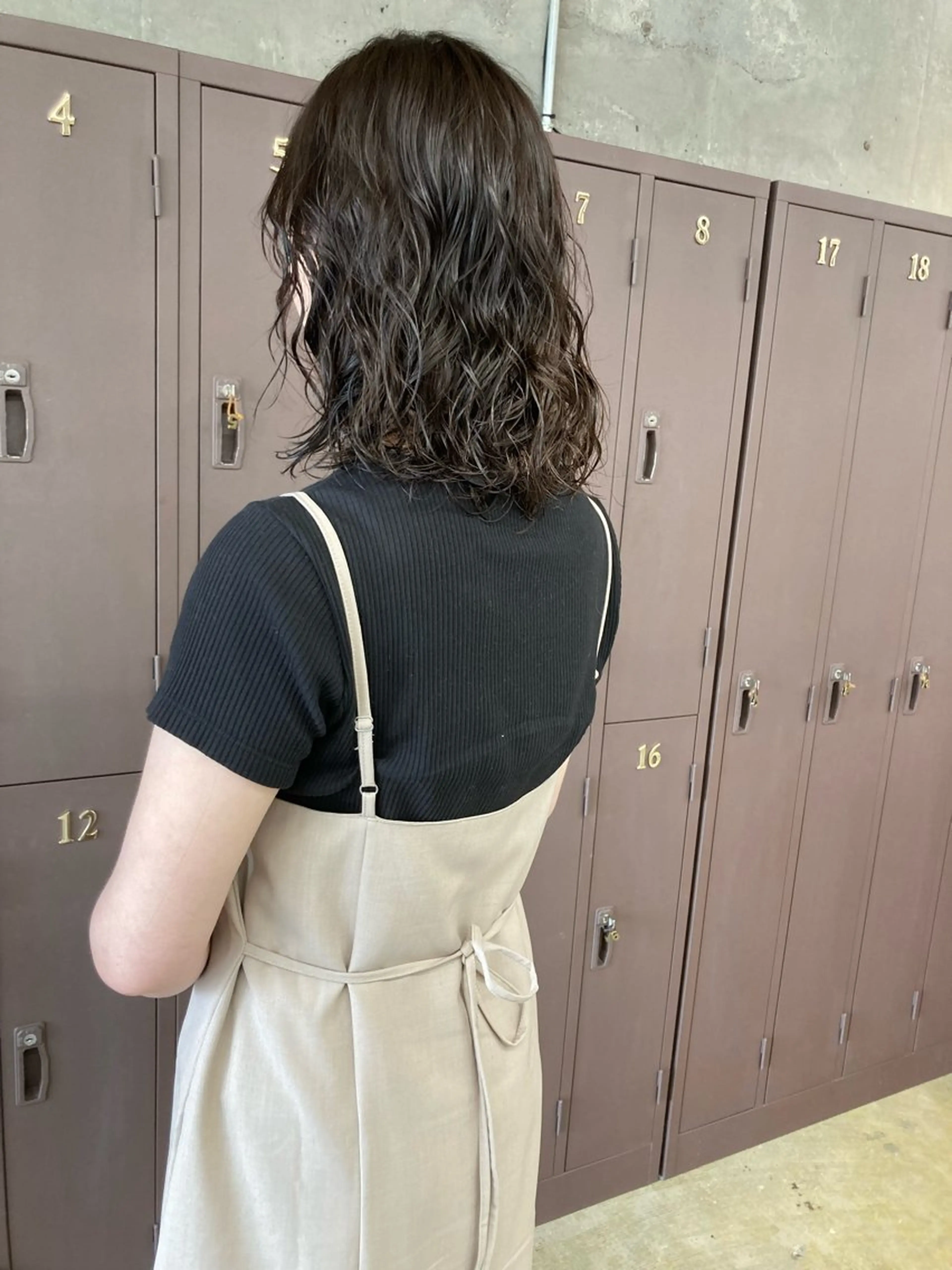 ミディアム カラー パーマ ミディアムパーマ ヘアカラー 小木曽智美 /ボブ/ショートのヘアスタイル