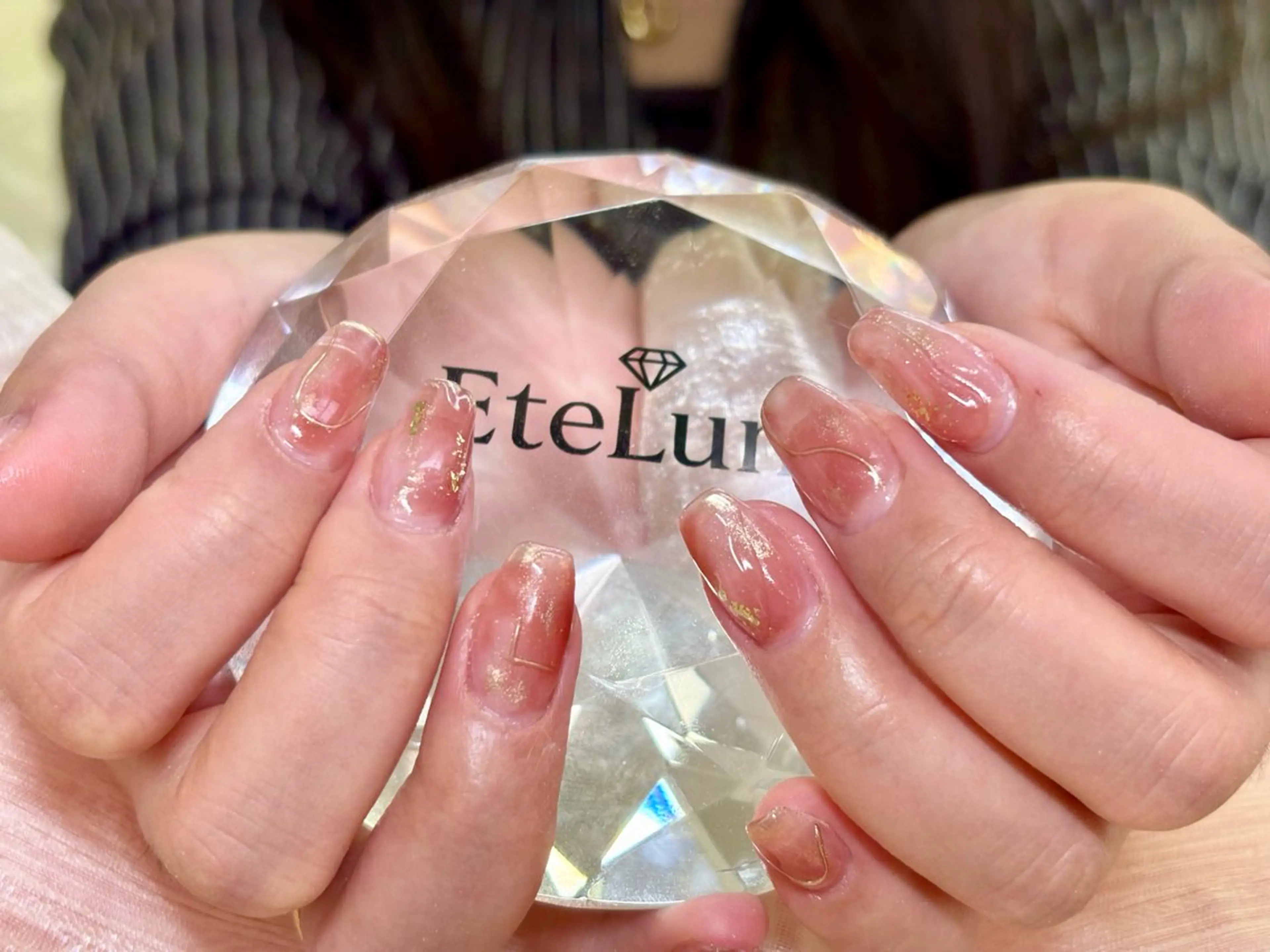 ネイル 持ち込み ニュアンスネイル ハンドネイル ハンドケア ETE LUNA NAILのネイルデザイン