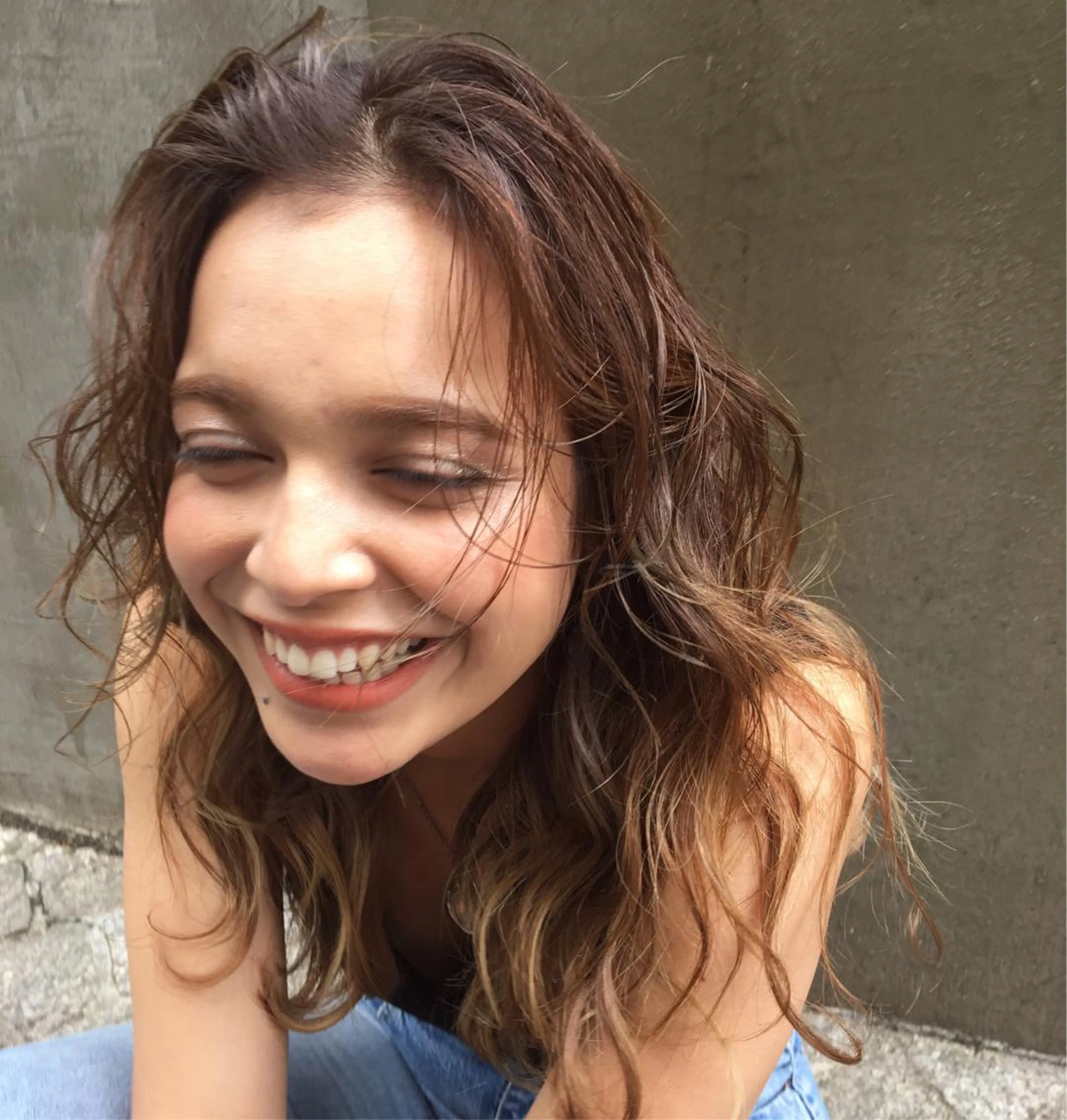 セミロング 狩野 羅夢のヘアスタイル