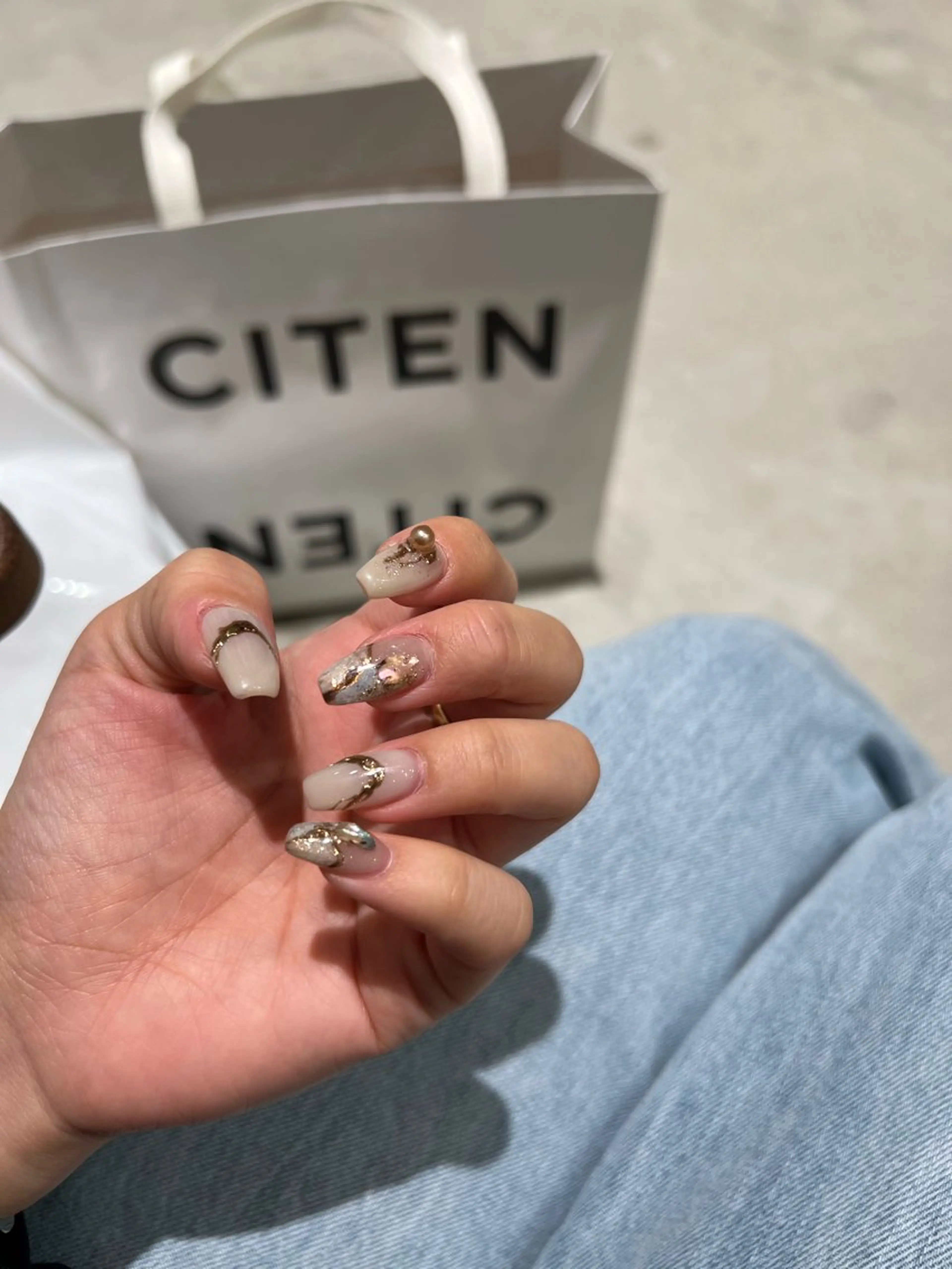 ネイル 持ち込み ニュアンスネイル Charme. NOBUKOのネイルデザイン