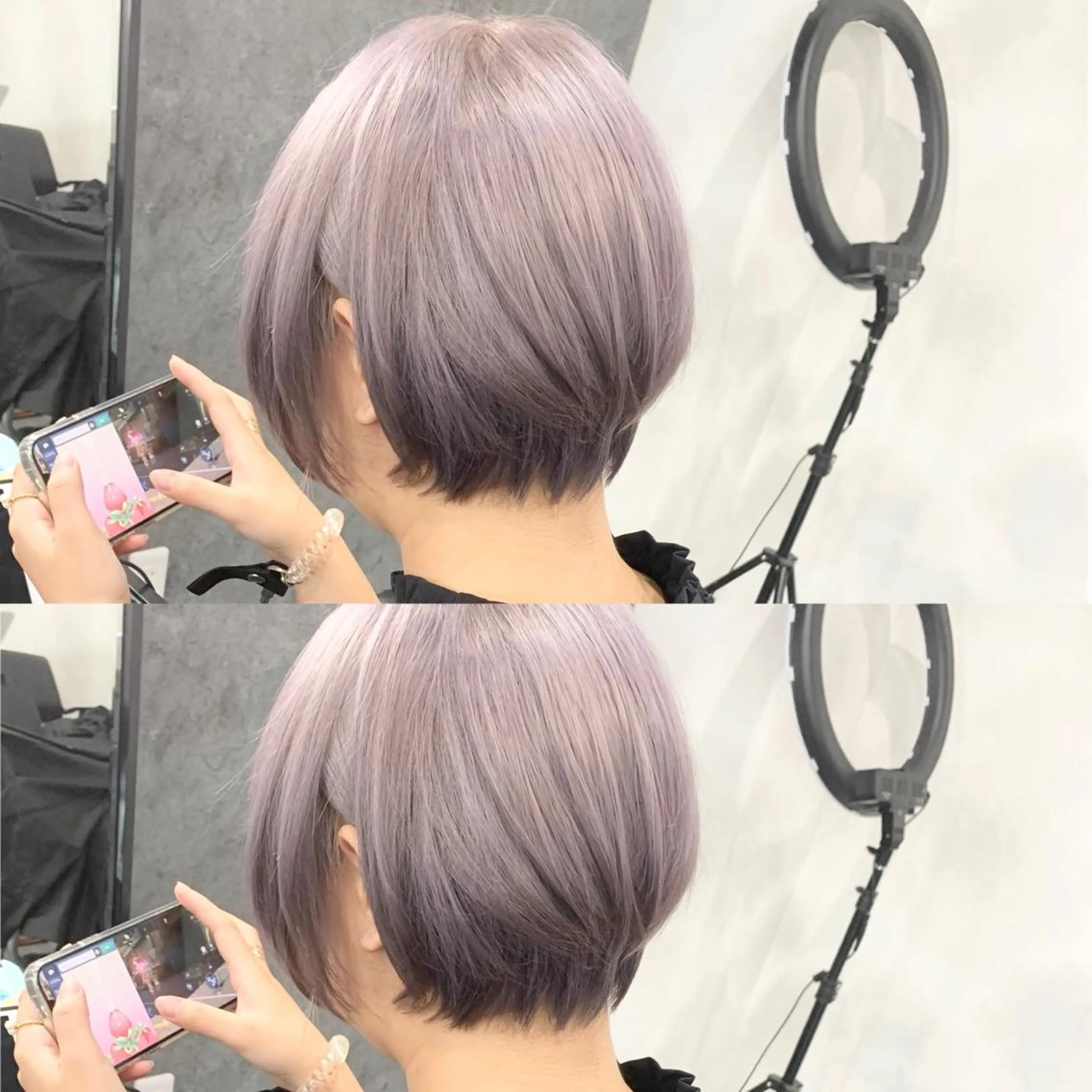 ショート カラー タニ ユウのヘアスタイル