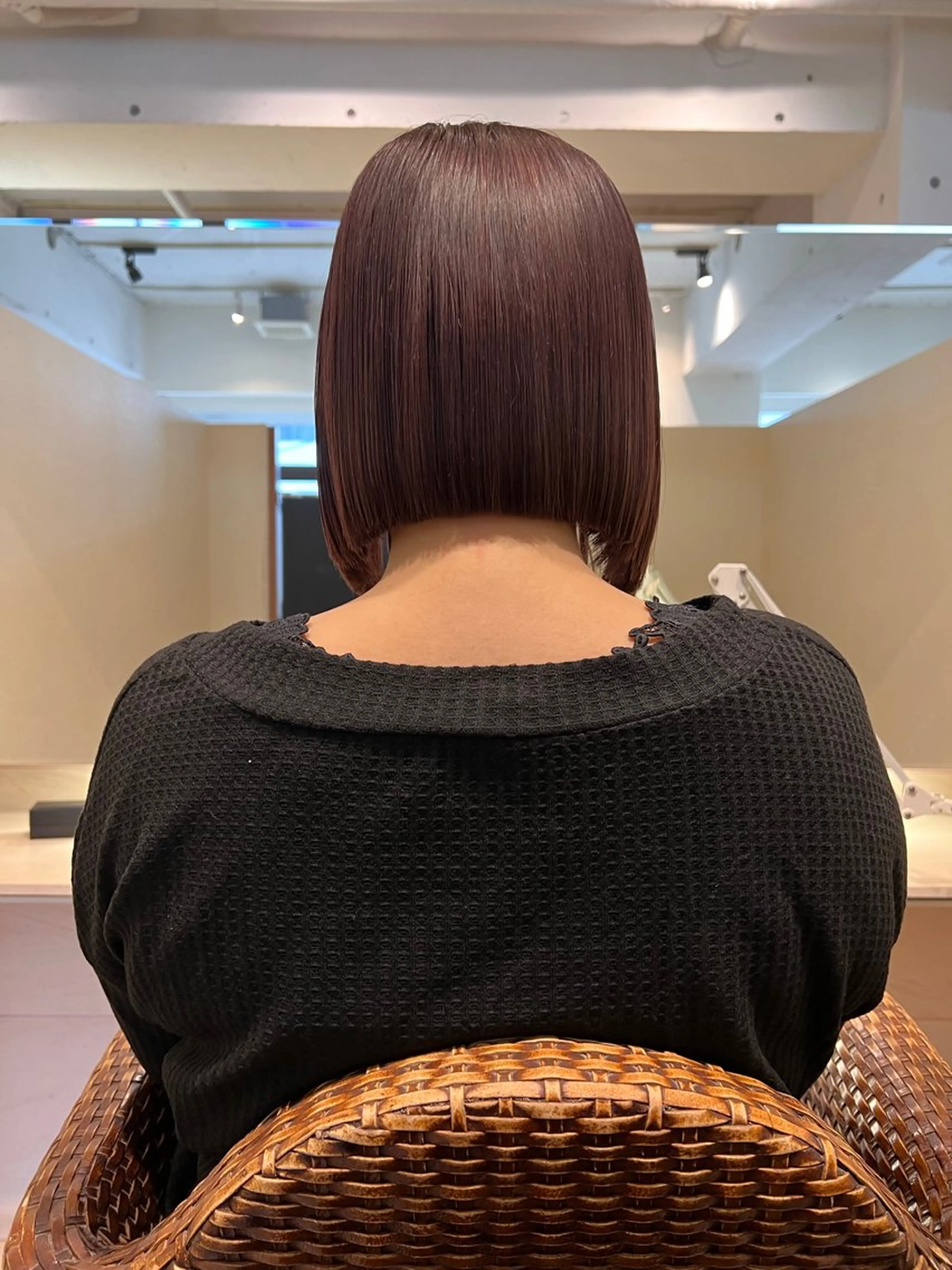 ショート 切りっぱなしボブ ボブ 高橋 龍哉のヘアスタイル