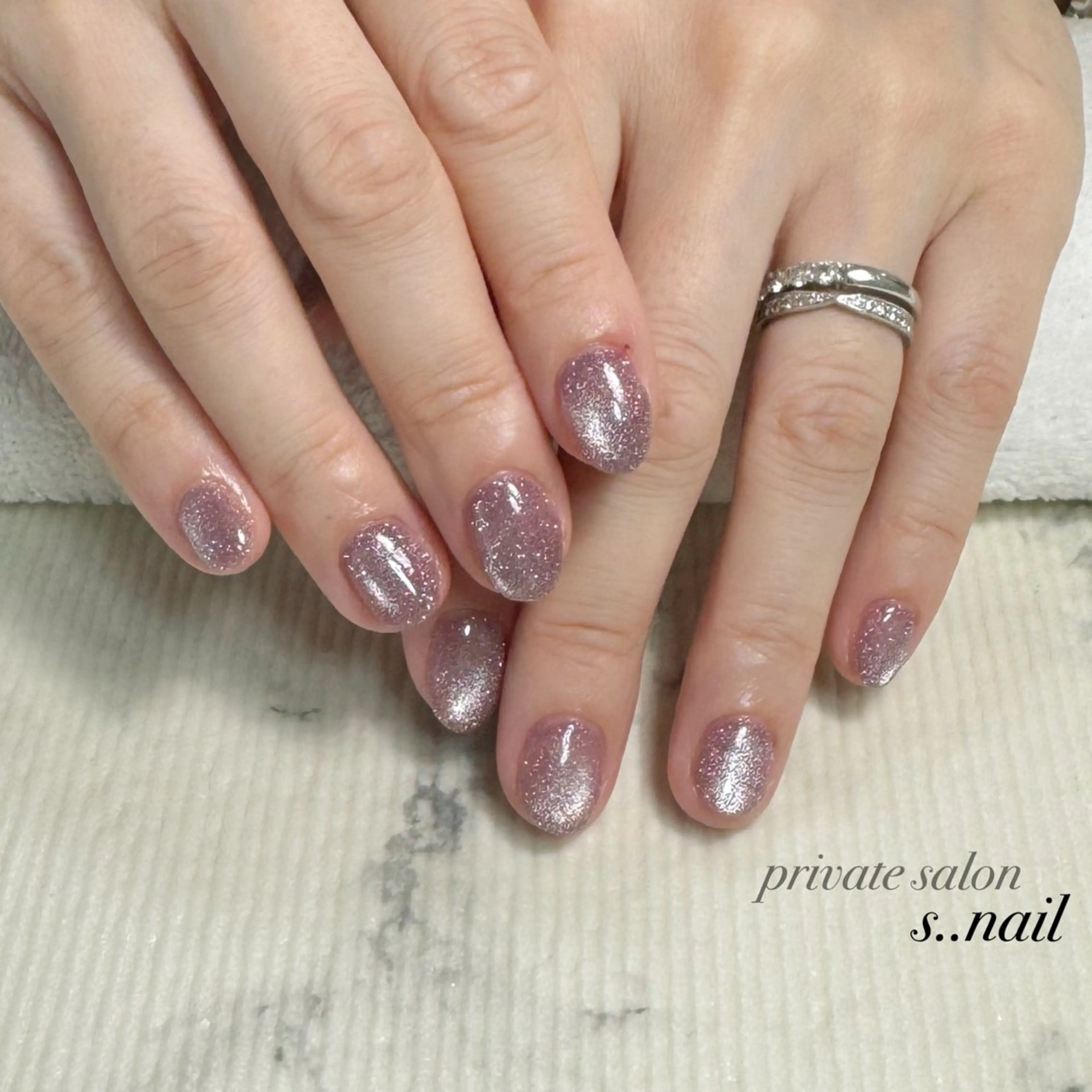 ネイル ラメ(グリッター) マグネットネイル ハンドネイル フットネイル s..nail / MORITAのネイルデザイン