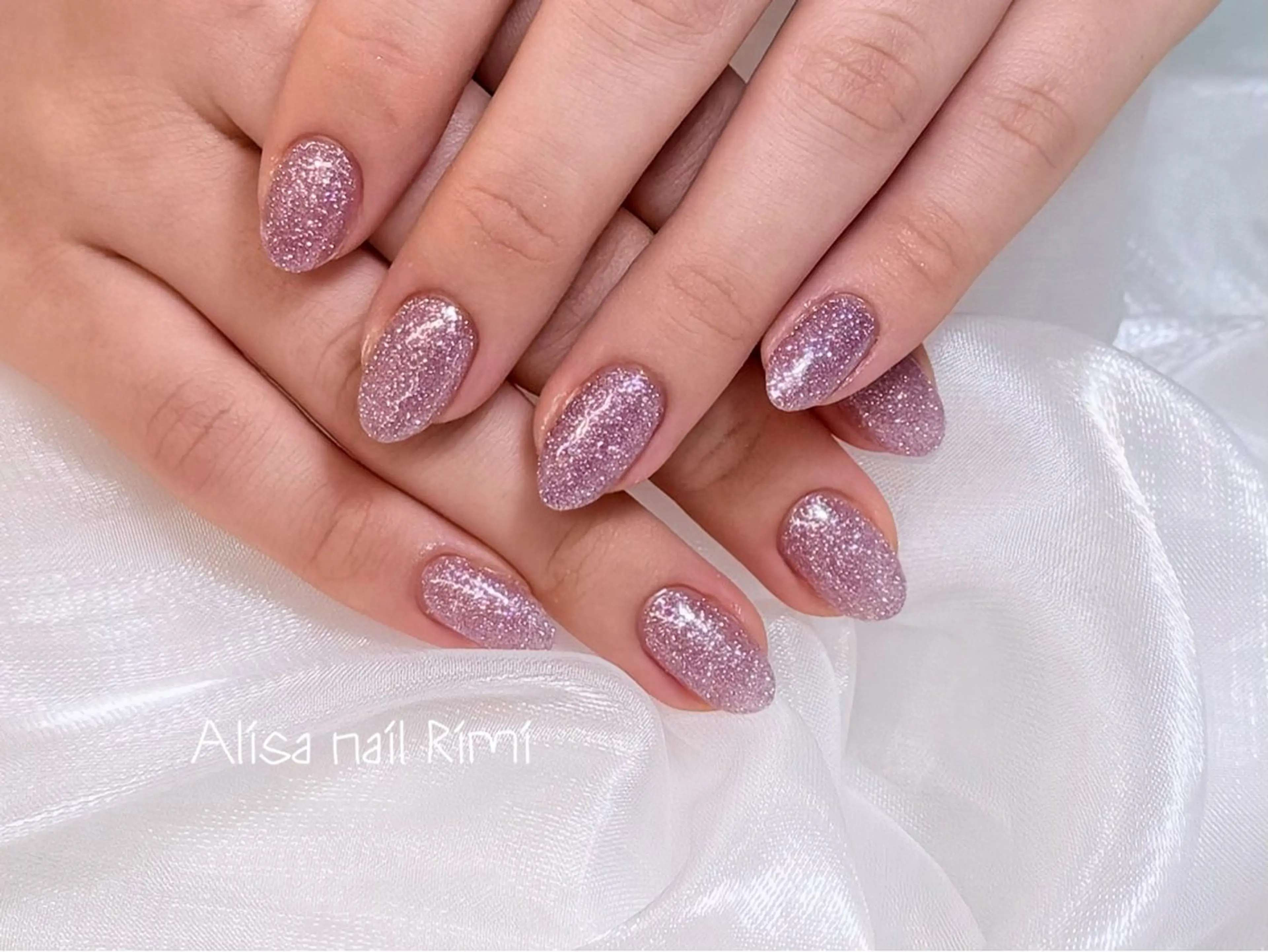 ネイル フラッシュネイル キラキラネイル ハンドネイル リ ミのネイルデザイン