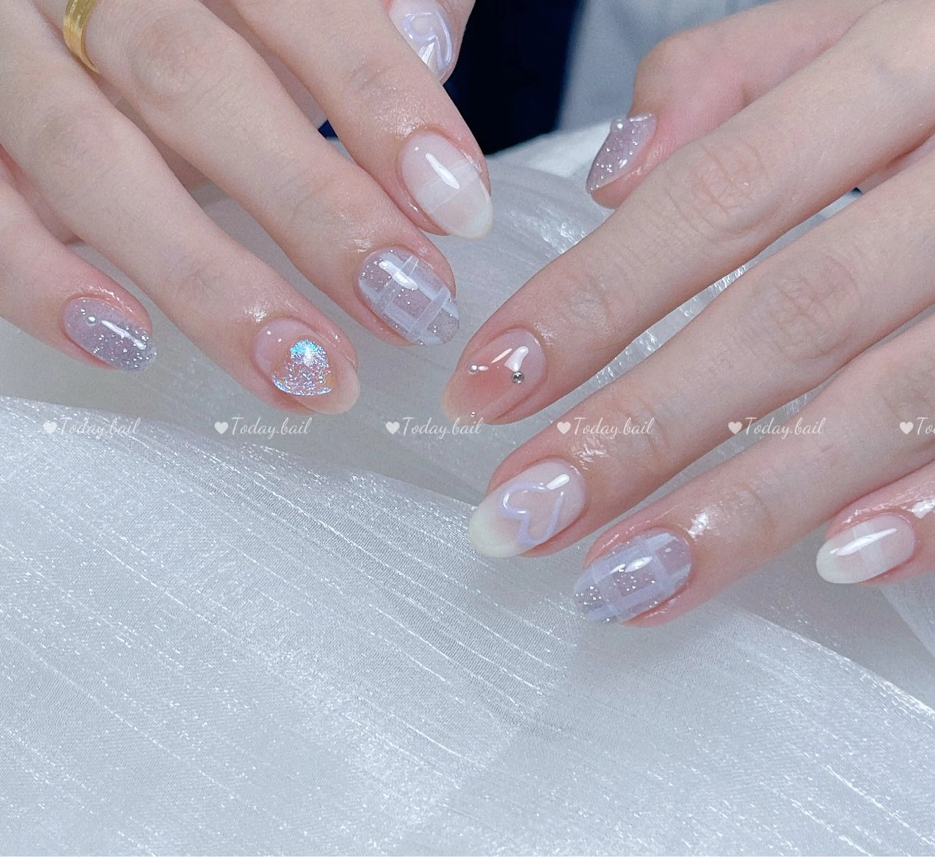 ネイル 春ネイル ハンドネイル 🎀Today nail💅のネイルデザイン