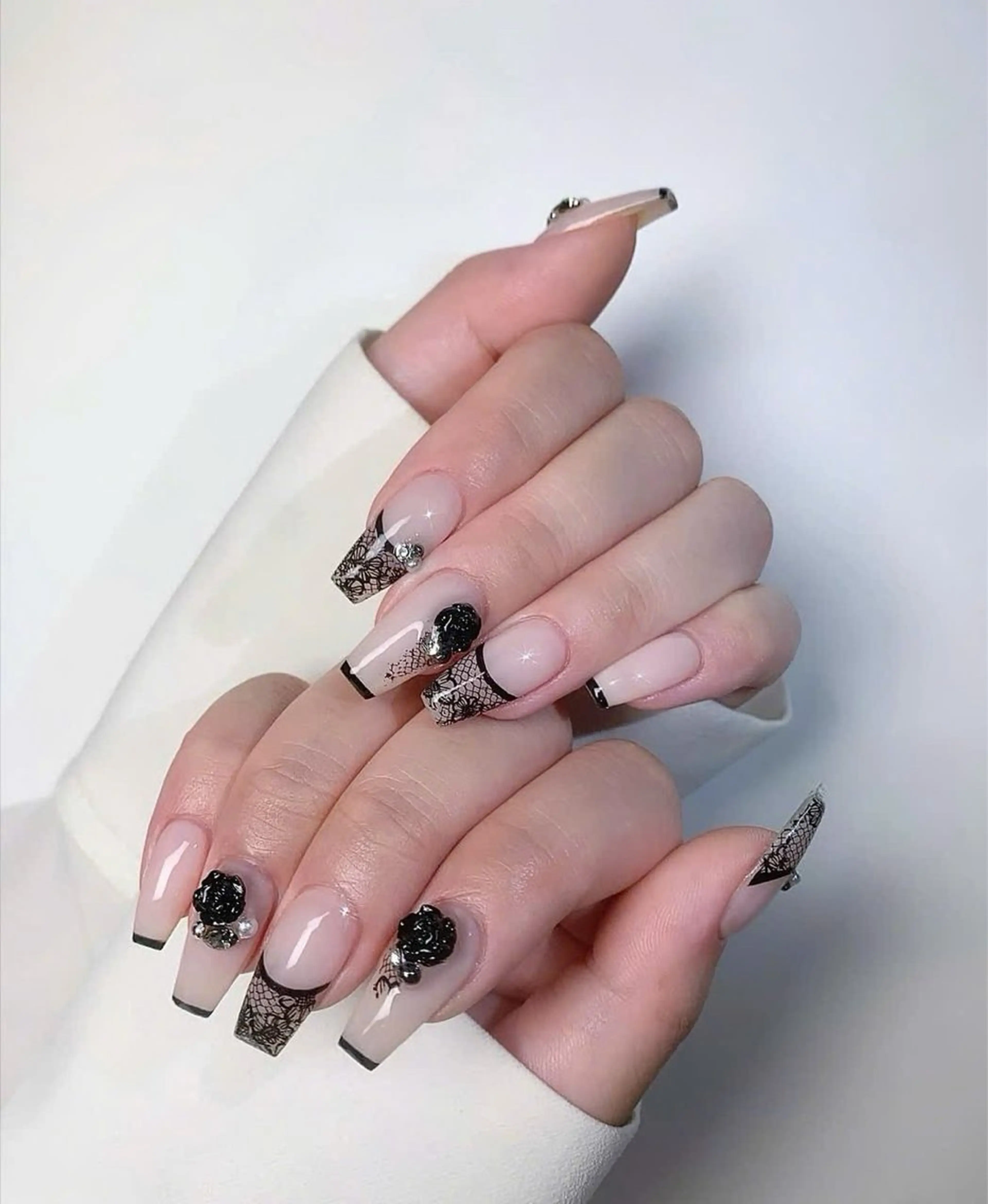ネイル キラキラネイル マグネットネイル ミラーネイル ニュアンスネイル 春ネイル ハンドネイル MeiMei Nail モデル募集のネイルデザイン