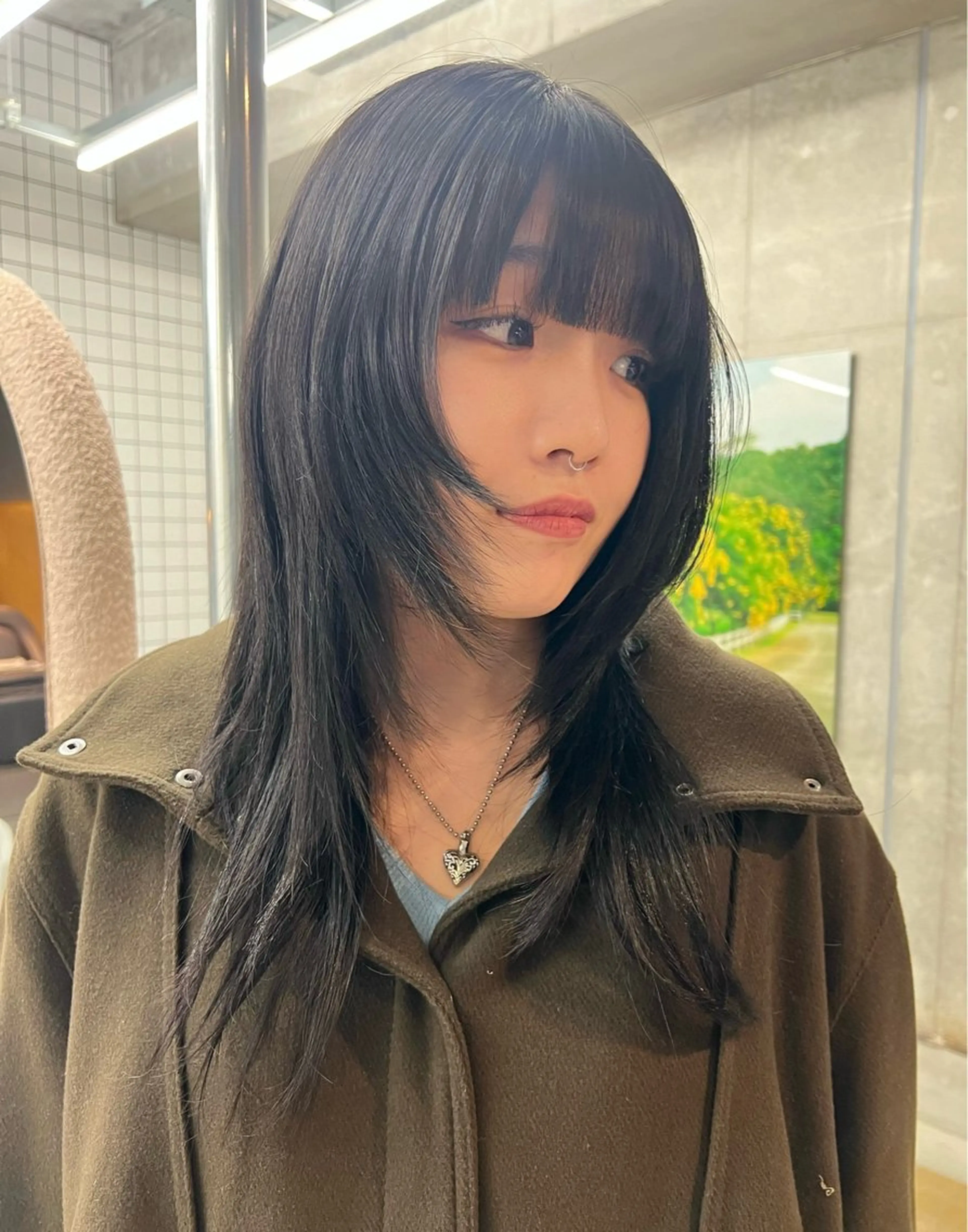 ロング レイヤーカット 横浜カットモデル/ amiのヘアスタイル