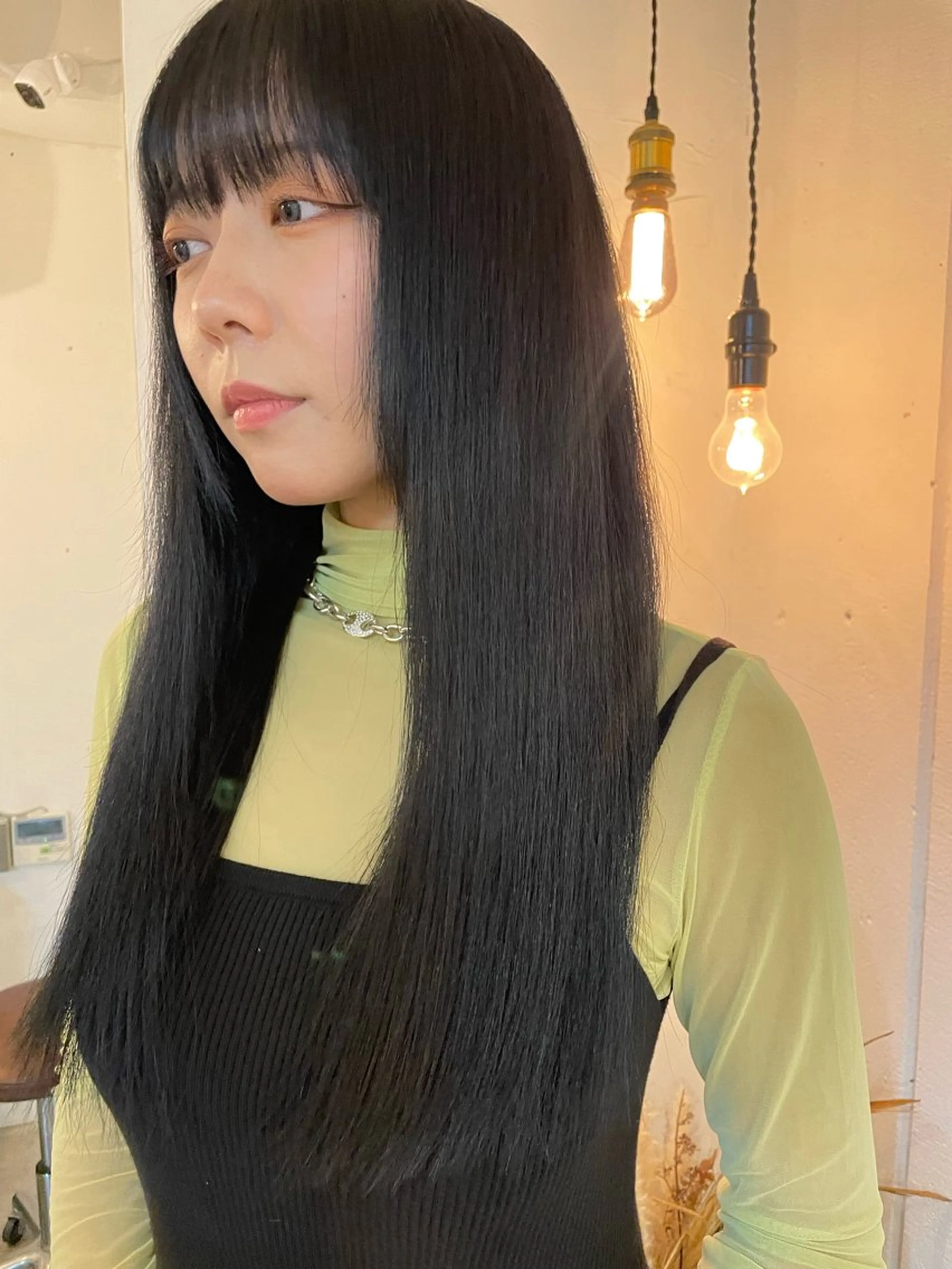 ロング カラー 京都美容師 塩のヘアスタイル
