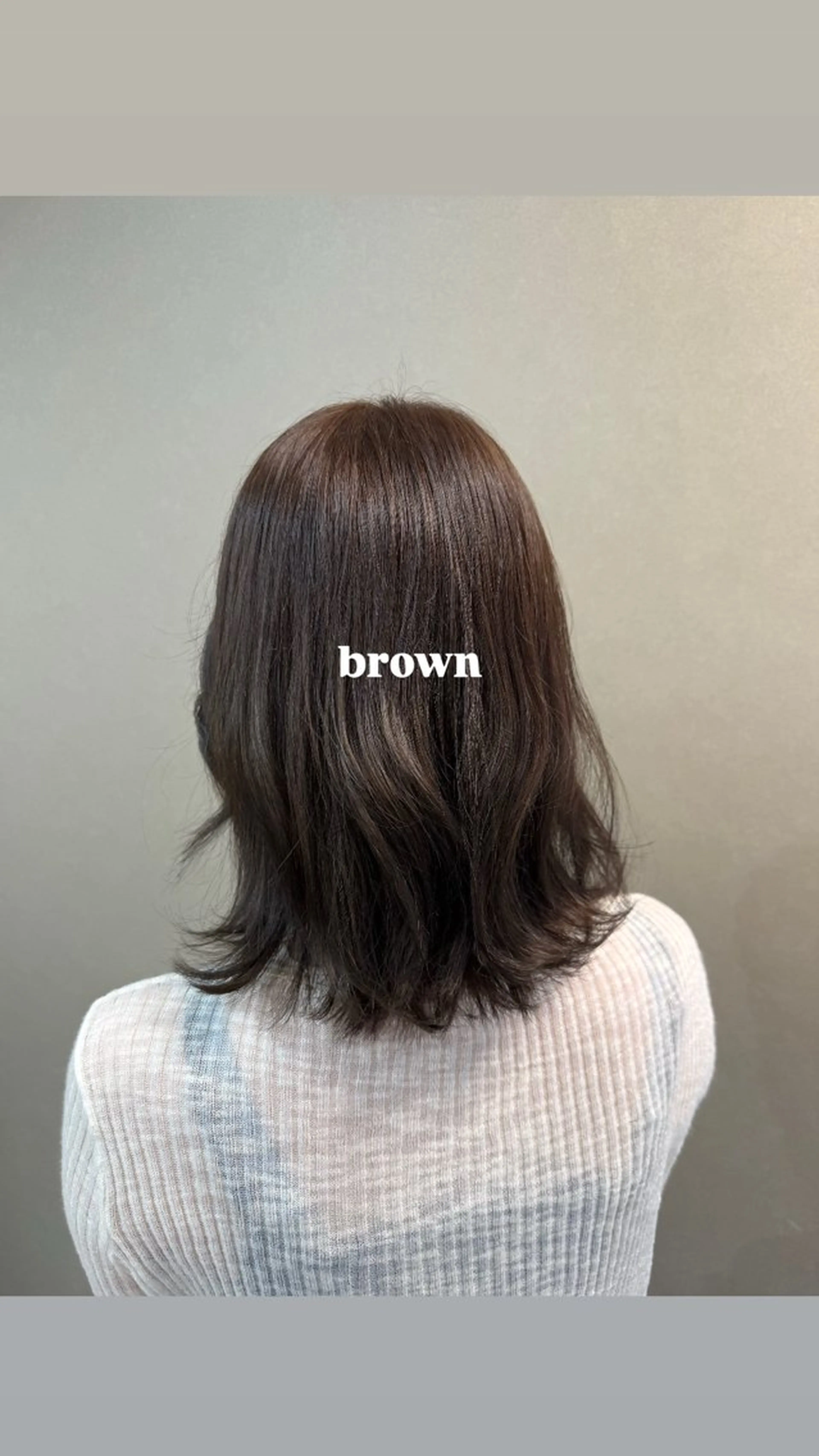 ミディアム カラー ブラウンカラー 乙葉 / Roccoのヘアスタイル