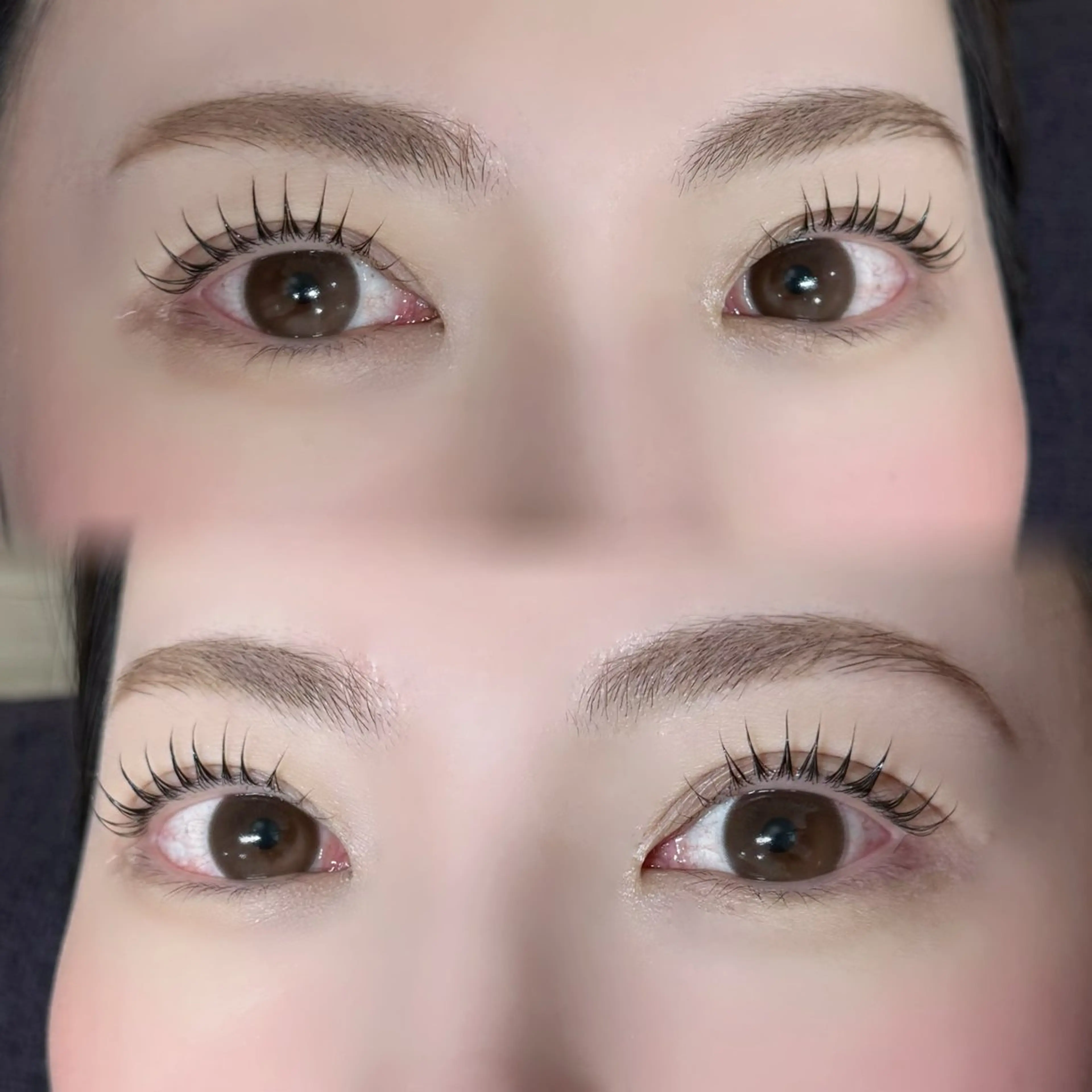 マツエク・マツパ 束感まつ毛 韓国風マツエク 一重×まつ毛パーマ マツパ LUNELLA RENAのマツエク・マツパデザイン