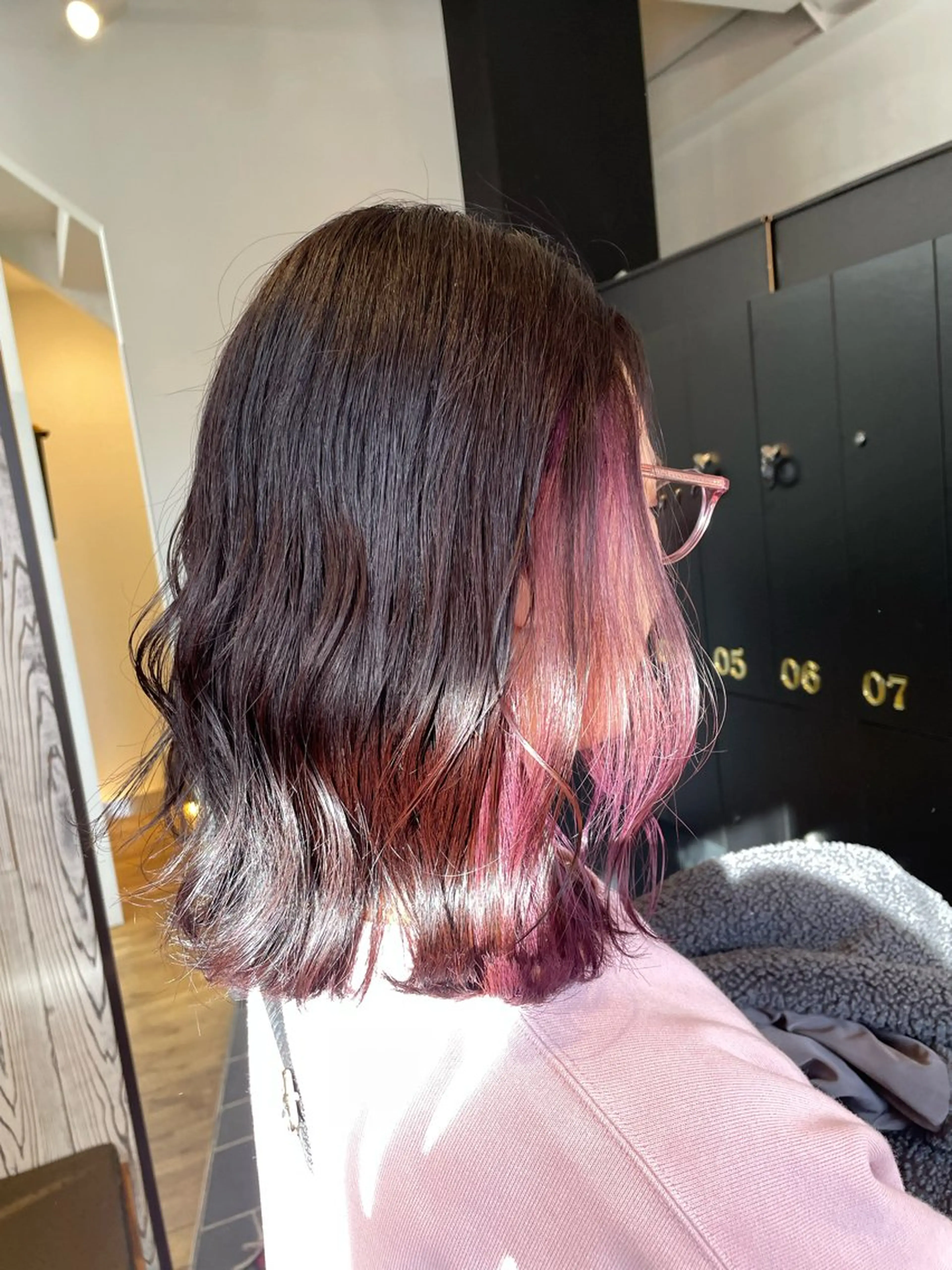 セミロング パープルカラー ヘアカラー 🎀モテ・愛され/透 明感ヘアーせれん🎀のヘアスタイル