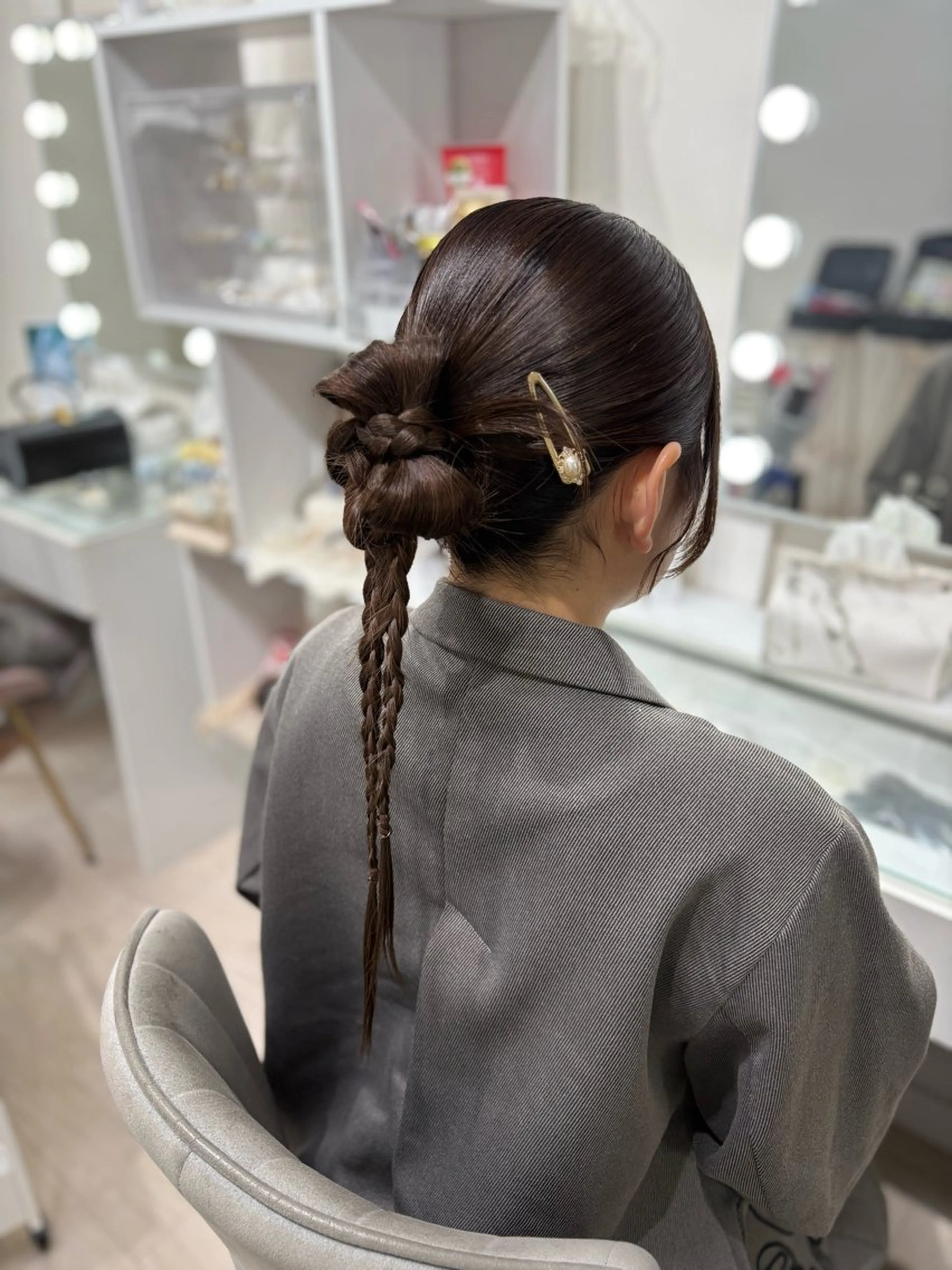 セミロング ヘアアレンジ ヘアセット ヘアセットサロン /上坪愛美のヘアスタイル