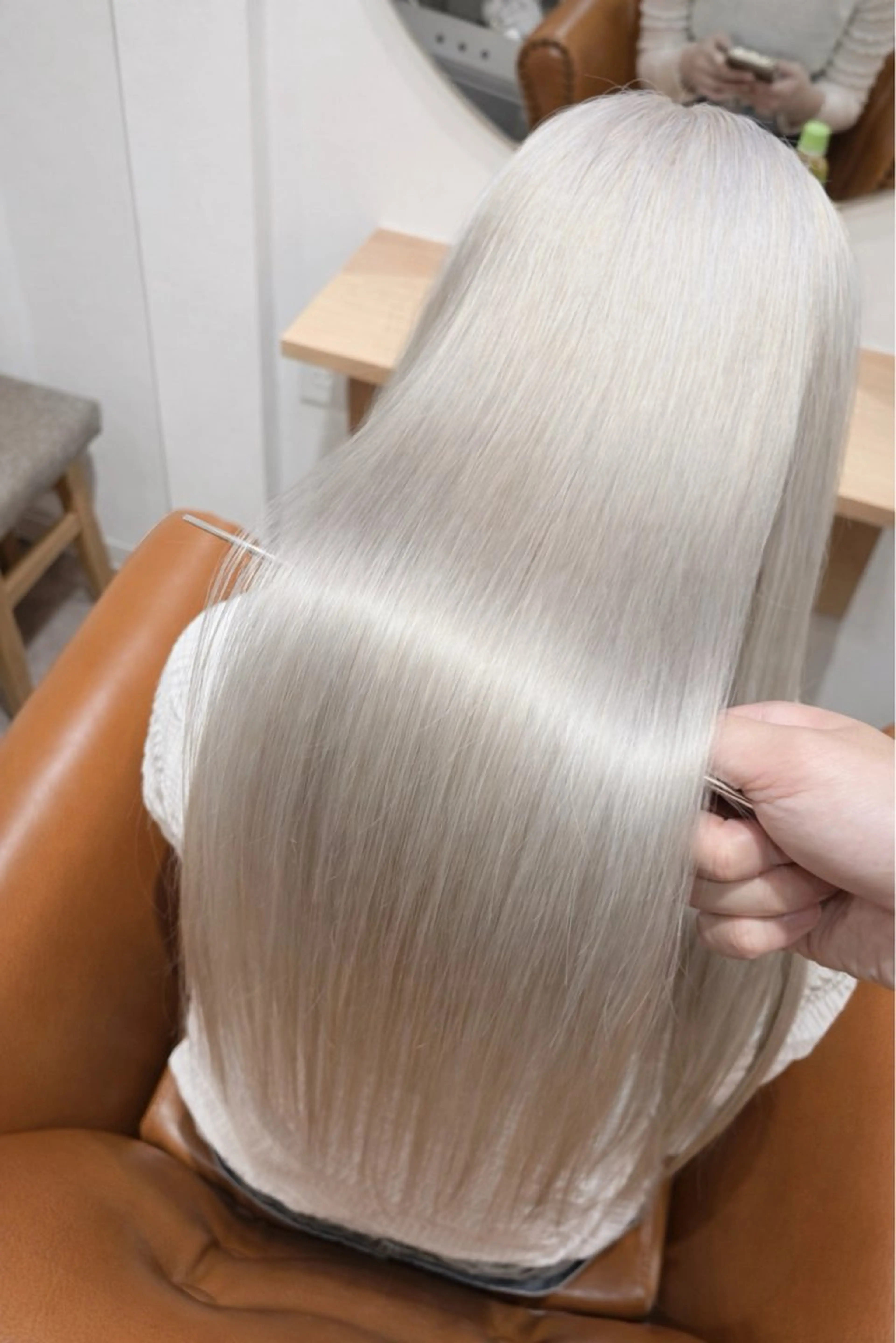 ロング カット ヘアカラー トリートメント 【ハイライト】 YUYAのヘアスタイル