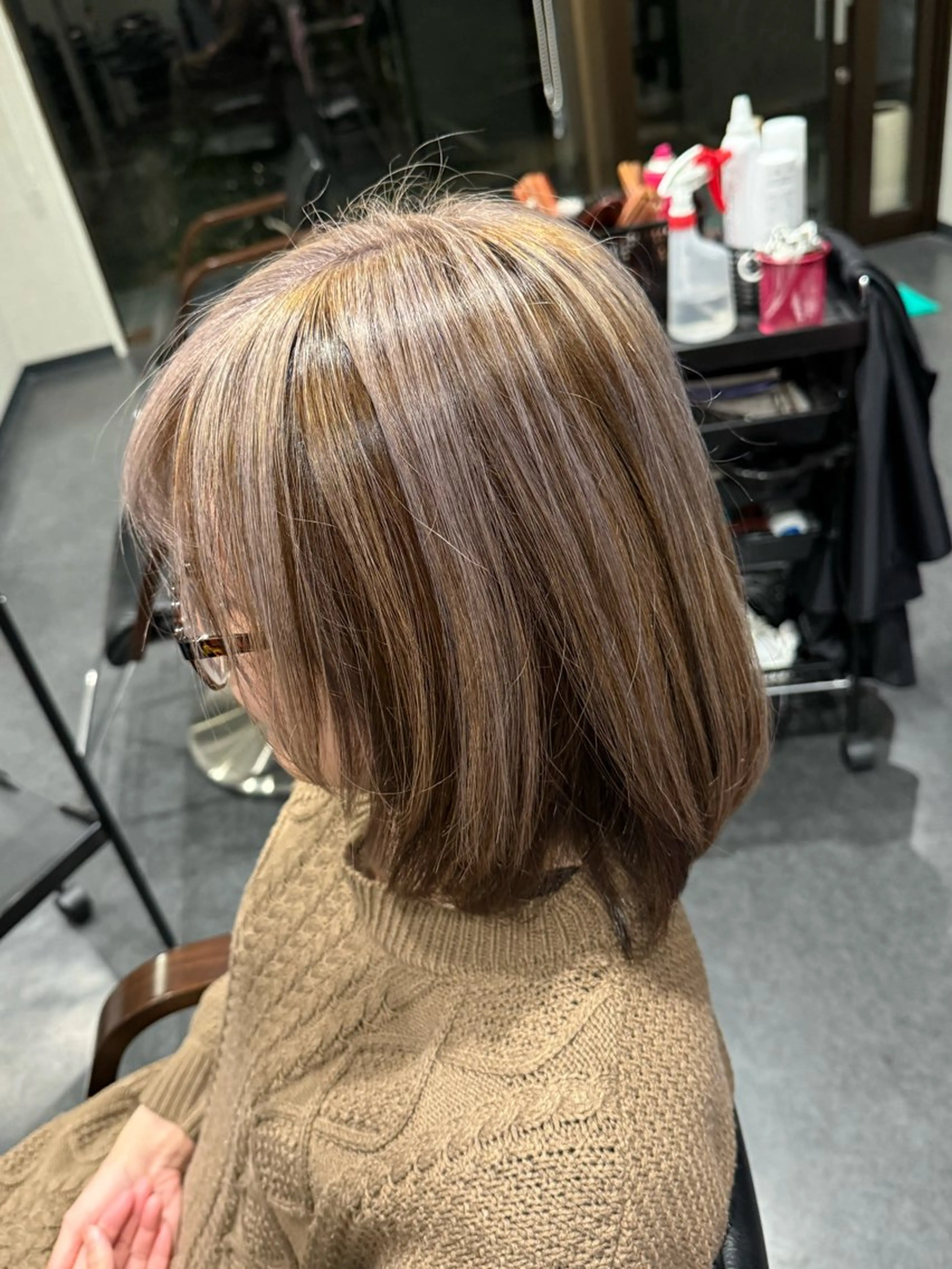 カラー ハイライトカラー ハイトーンカラー 髪質改善⚡️カラー 🍀武久 誠🍀のヘアスタイル