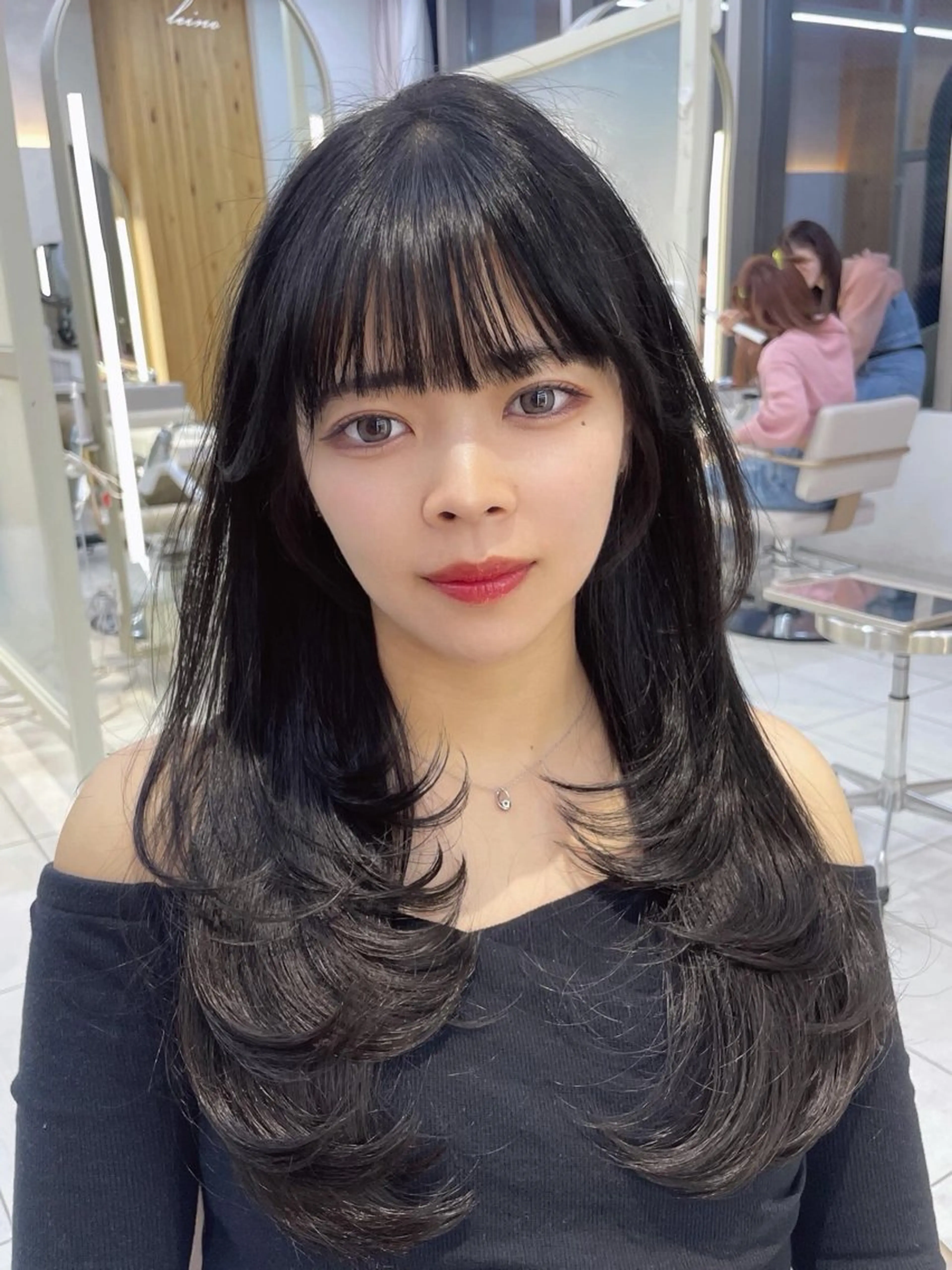 ロング カット ヘアカラー トリートメント レイヤー/顔周り /韓国ヘア/TAKUのヘアスタイル