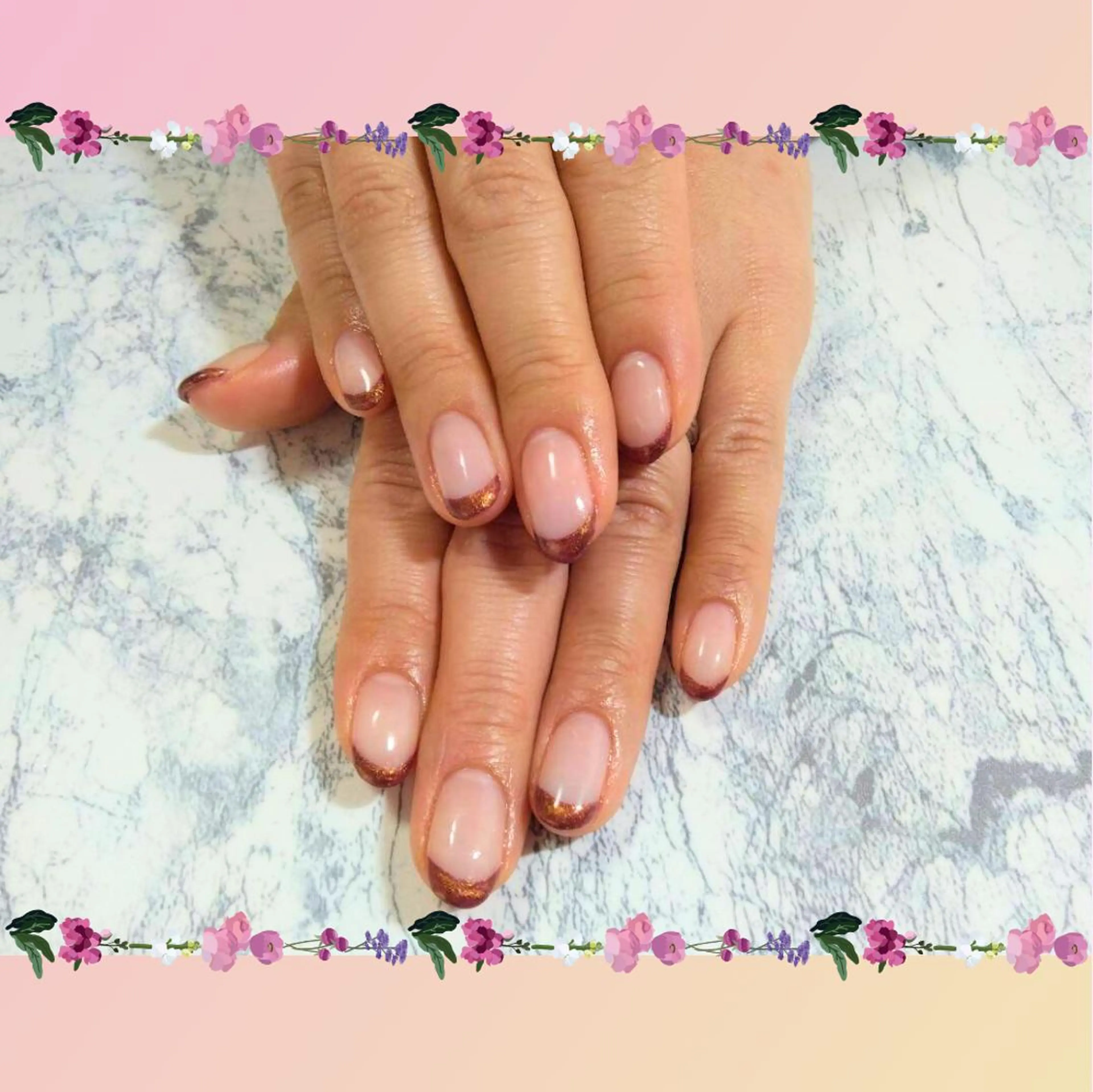 【定番大人気🎀】フレンチネイルの写真