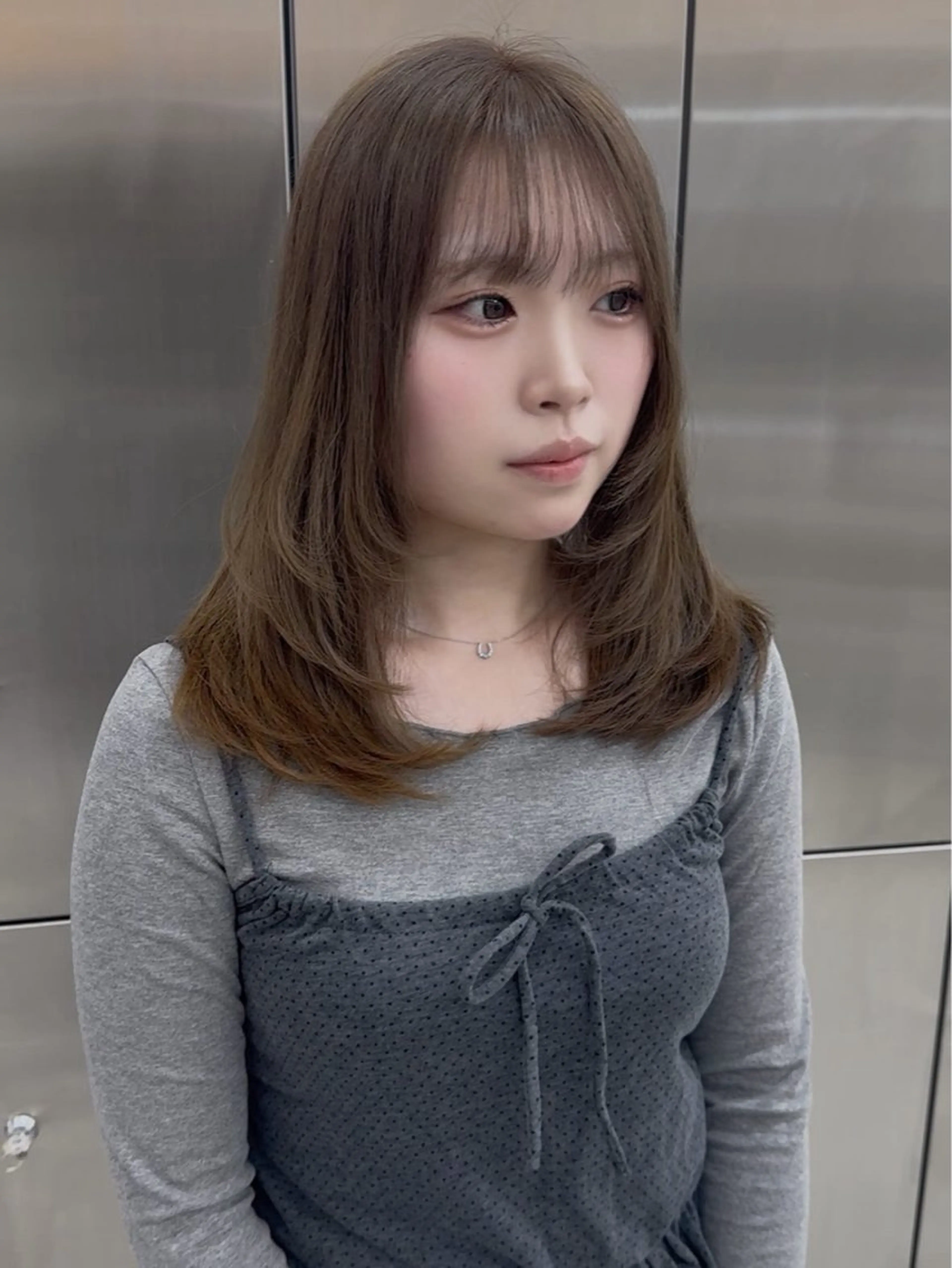 セミロング ヘアカラー トリートメント yuimarl切田 はじめ✨のヘアスタイル