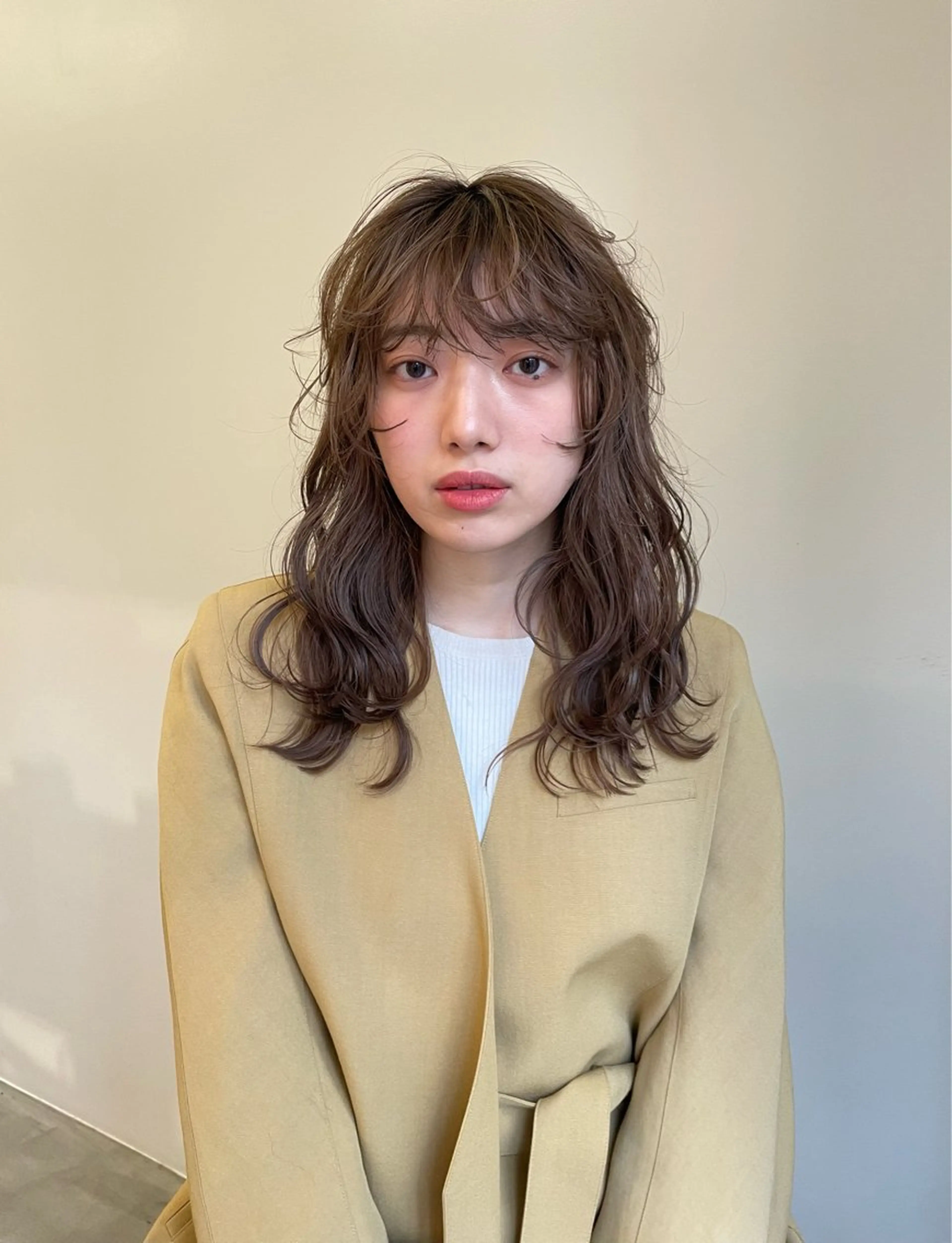 ミディアム 難波 晃助のヘアスタイル