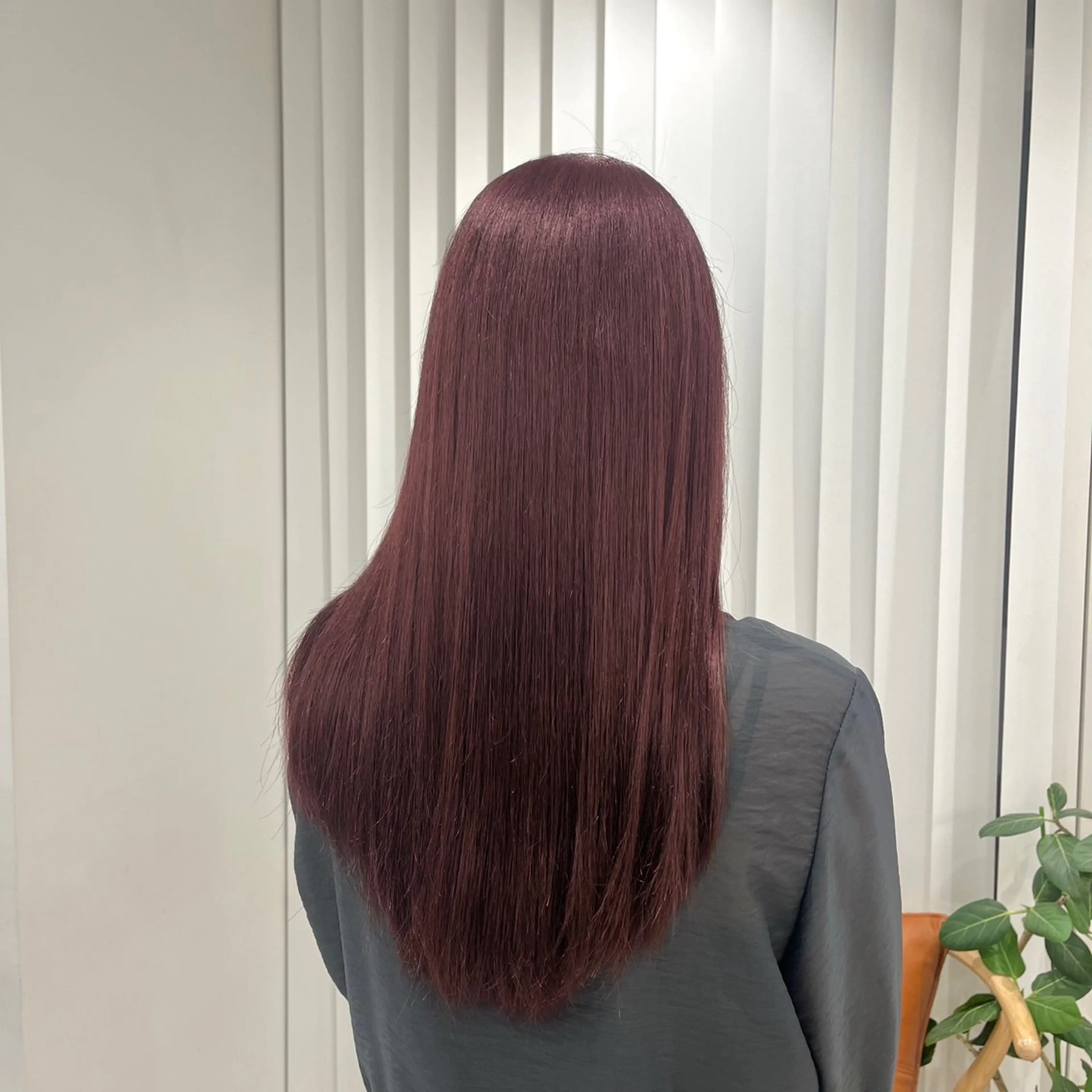 セミロング カラー ヘアアレンジ ヘアカラー トリートメント 🐰あみ【艶カラー/ 縮毛矯正】🫧のヘアスタイル