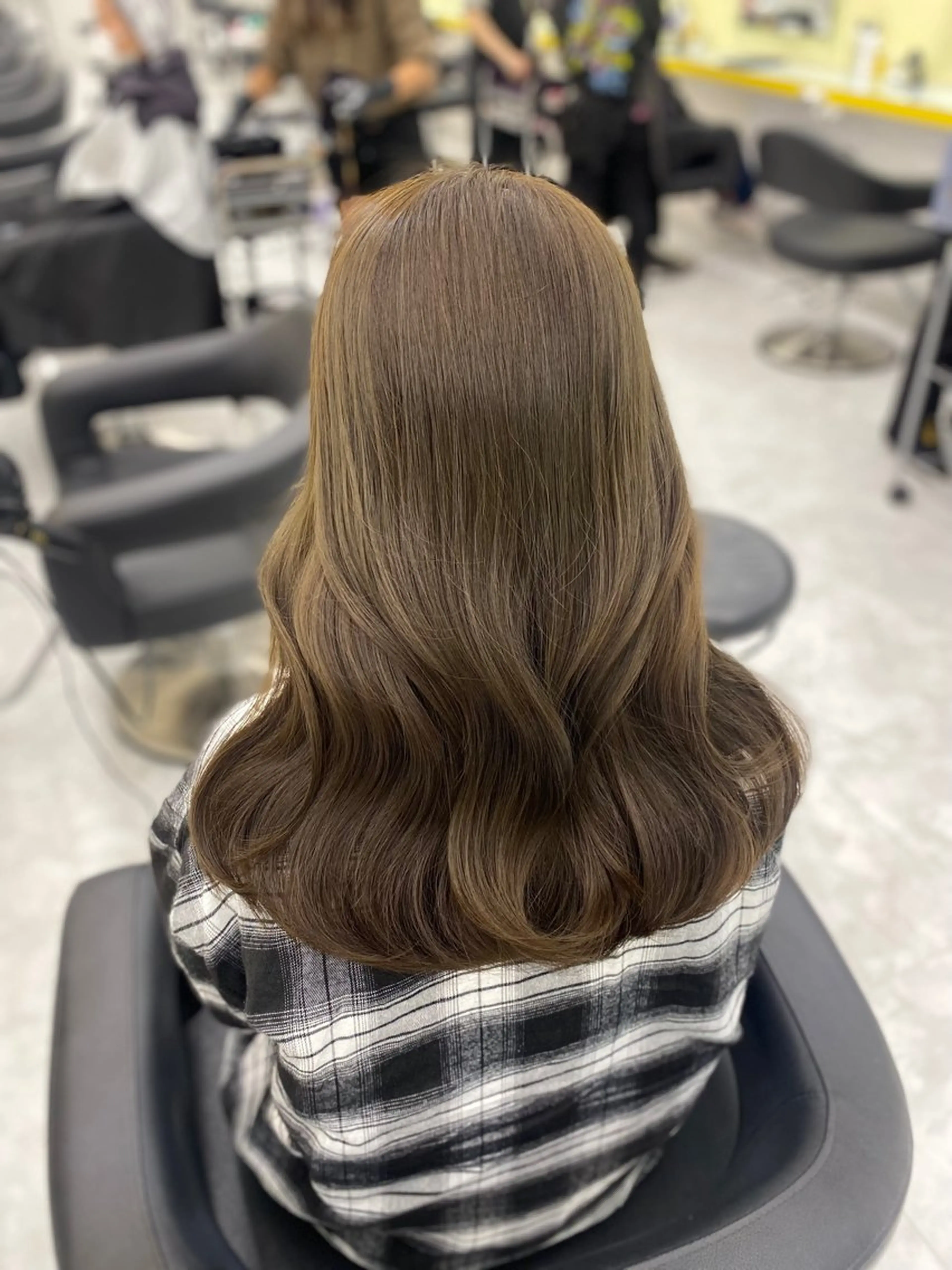 ロング カラー パーマ ヘアアレンジ メンズ キッズ メンズブリーチ ベージュカラー ブリーチ 透明感カラー ブリーチなしカラー ヘアカラー 💖横浜ブリーチなし 💖MIHOのヘアスタイル