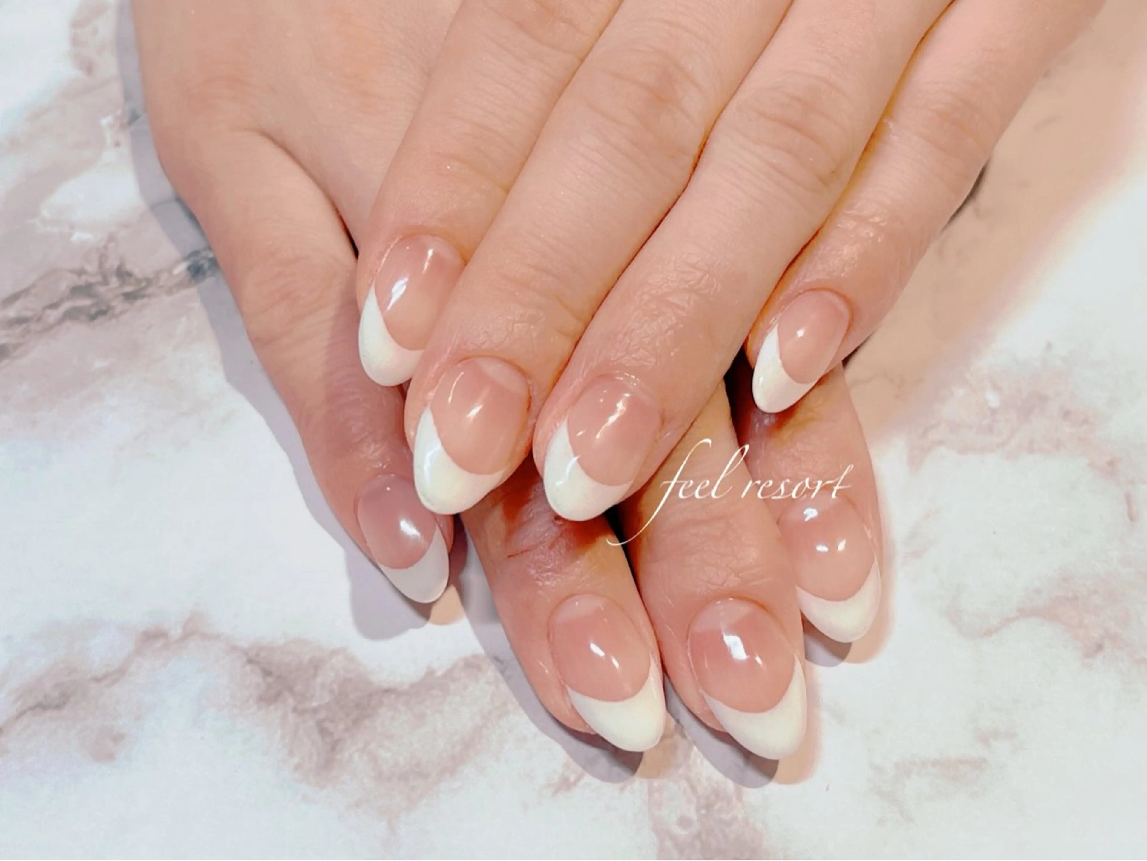 ネイル クリアネイル 長さ出し フットネイル フレンチネイル ジェルネイル ハンドネイル Lien（リアン） 銀座駅6分のネイルデザイン