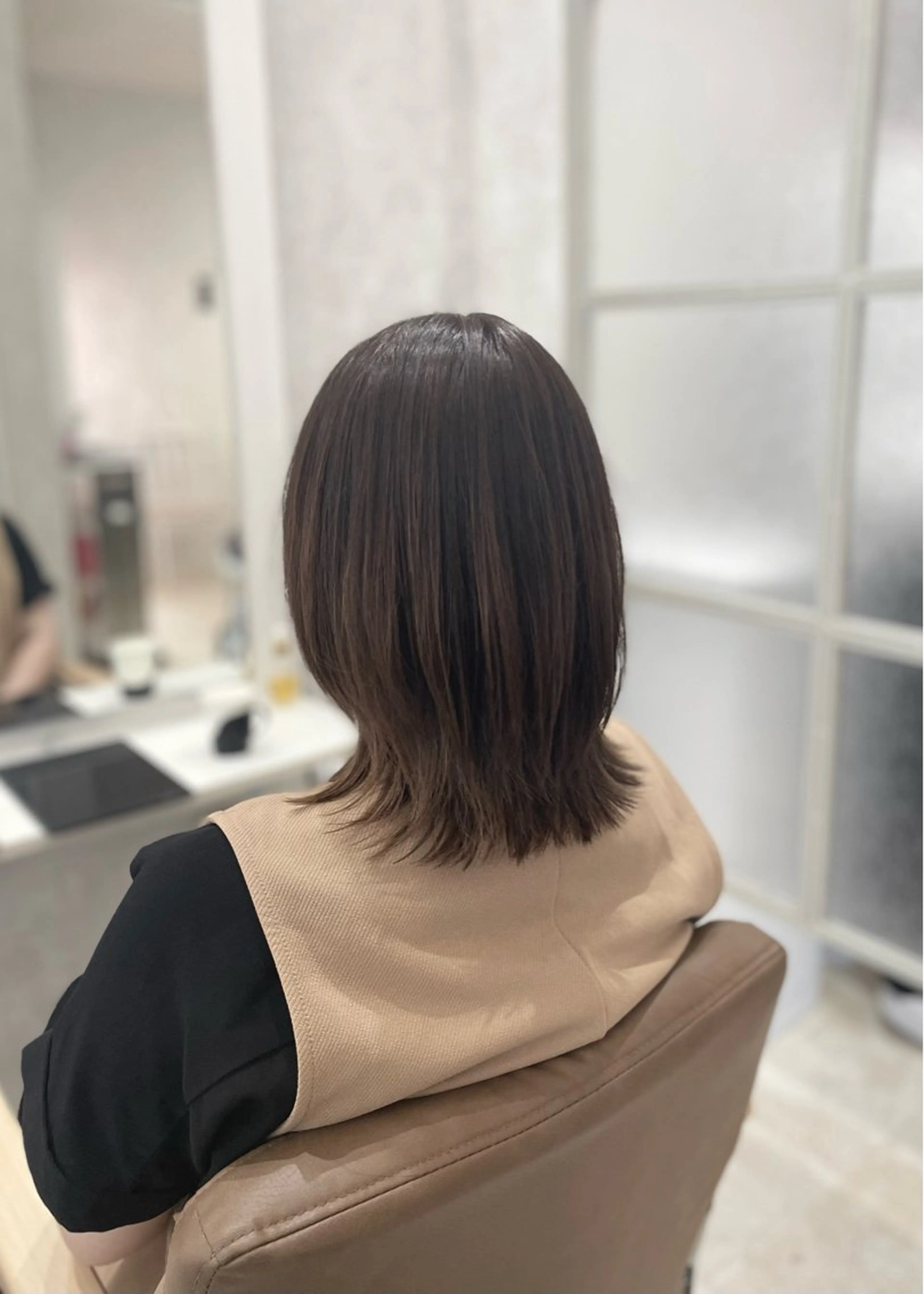セミロング カラー カット ヘアカラー 透明感🫧ナチュラル 🍀りんたろうのヘアスタイル