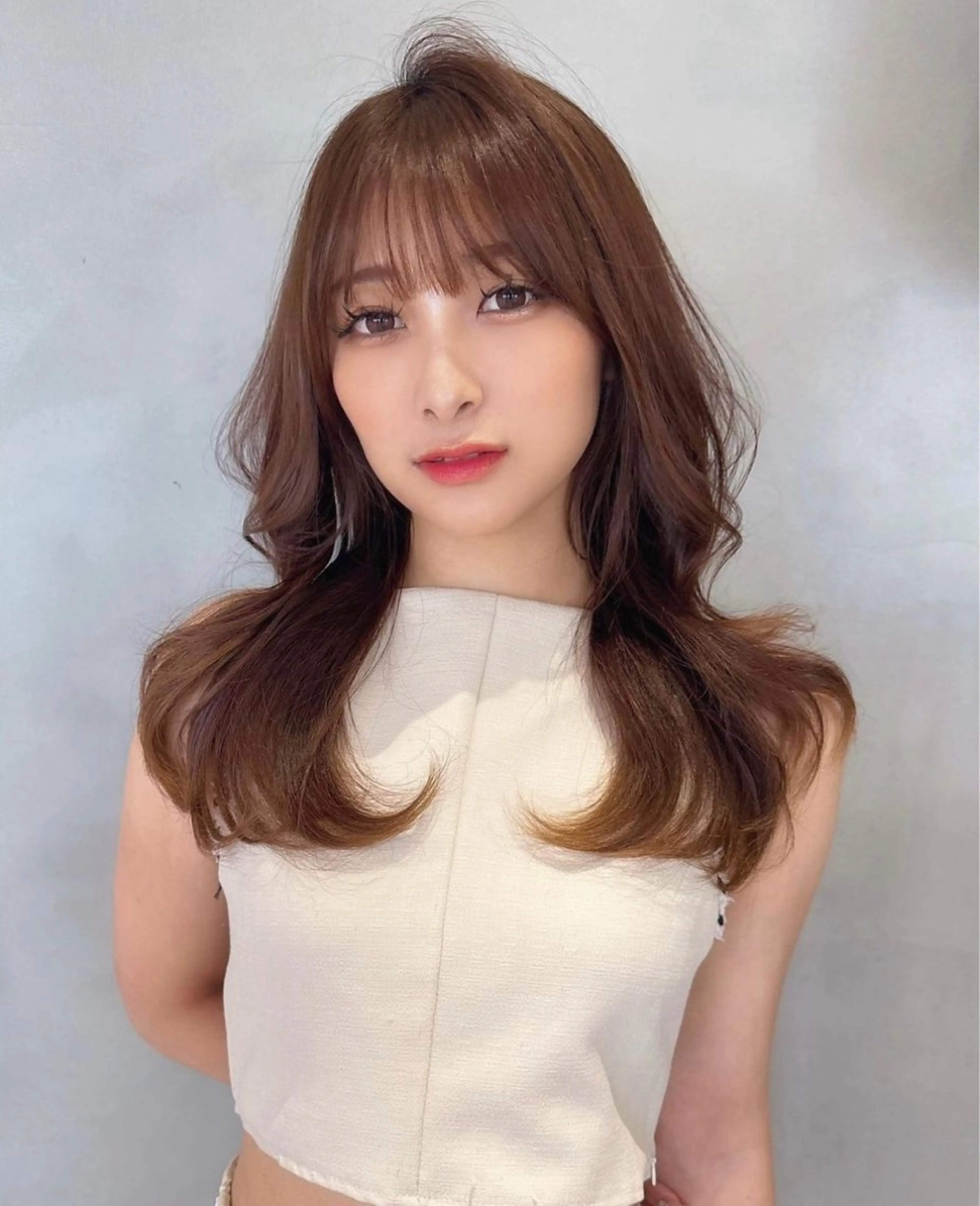 カラー ❤️ブリーチなし💚 ダブルカラー平野実花のヘアスタイル