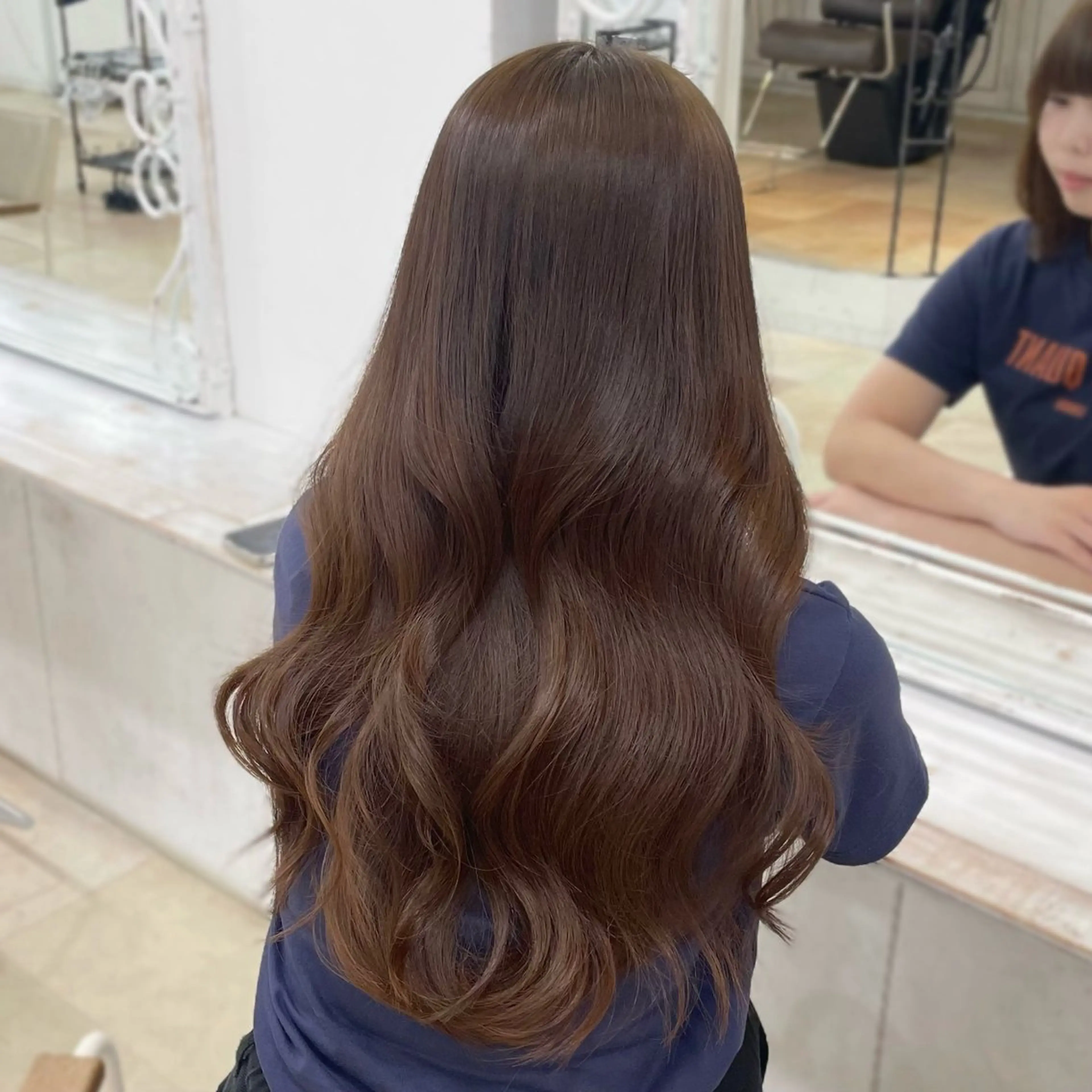 ロング カラー ブラウンカラー 🫧あやね/カットモ デル/仙台美容室🫧のヘアスタイル