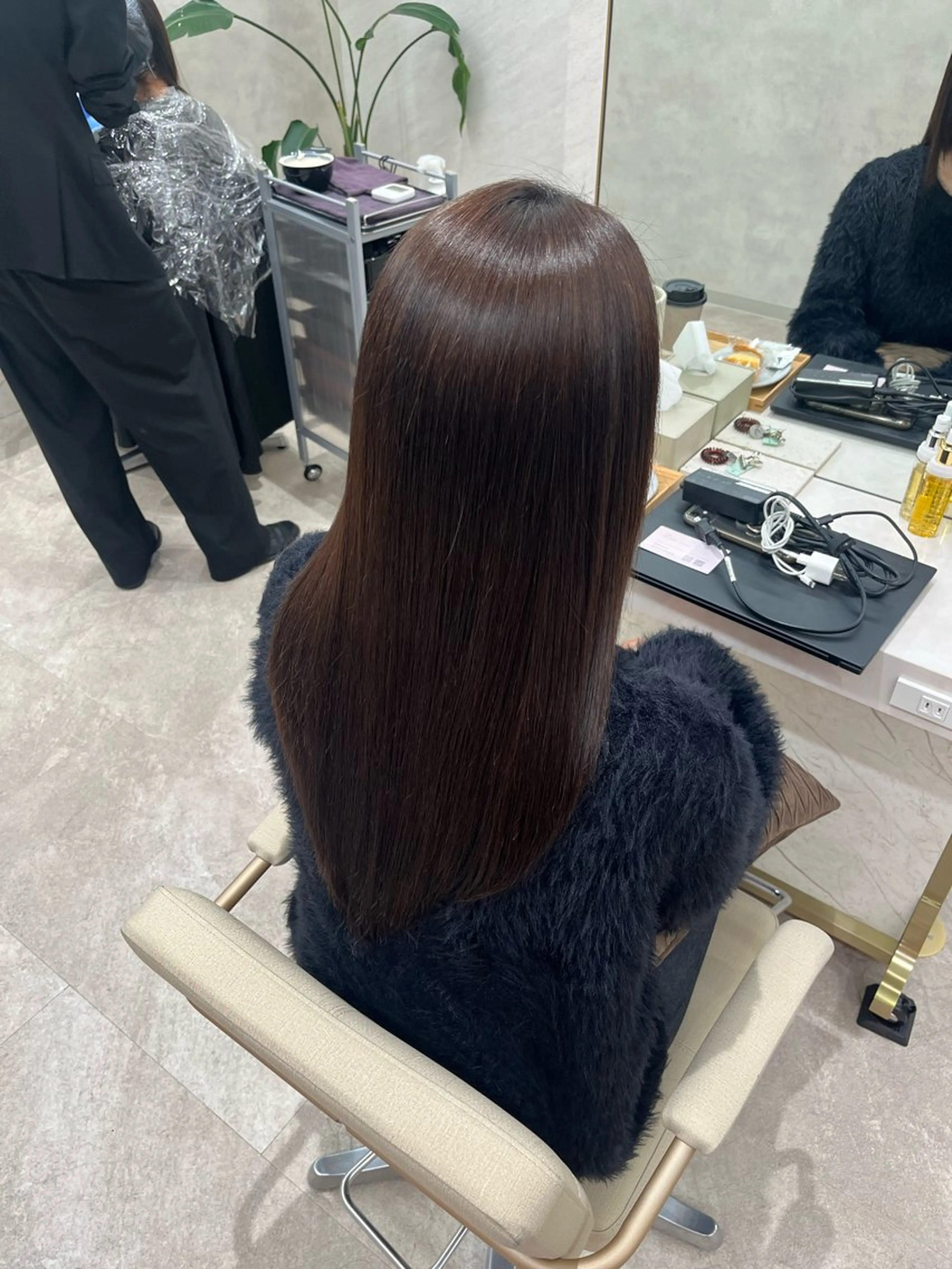 ロング 髪質改善 トリートメント 酸性ストレート 縮毛矯正 トリートメント 髪質改善特化/美髪/ タクマのヘアスタイル