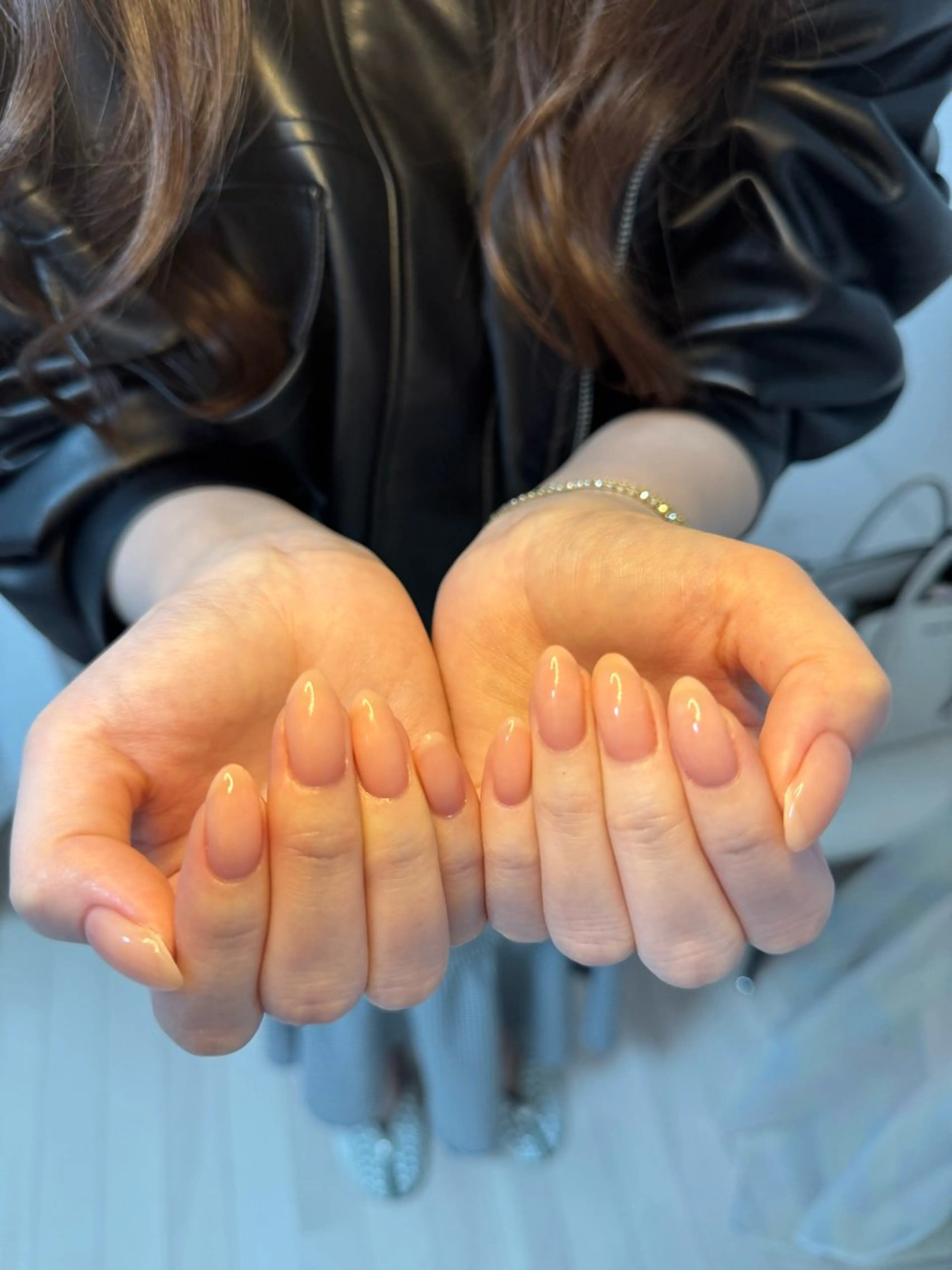 ネイル アートネイル オーロラネイル チークネイル フレンチネイル ガラスフレンチ ハンドネイル 🎀🎀YooLi Nail Salonのネイルデザイン