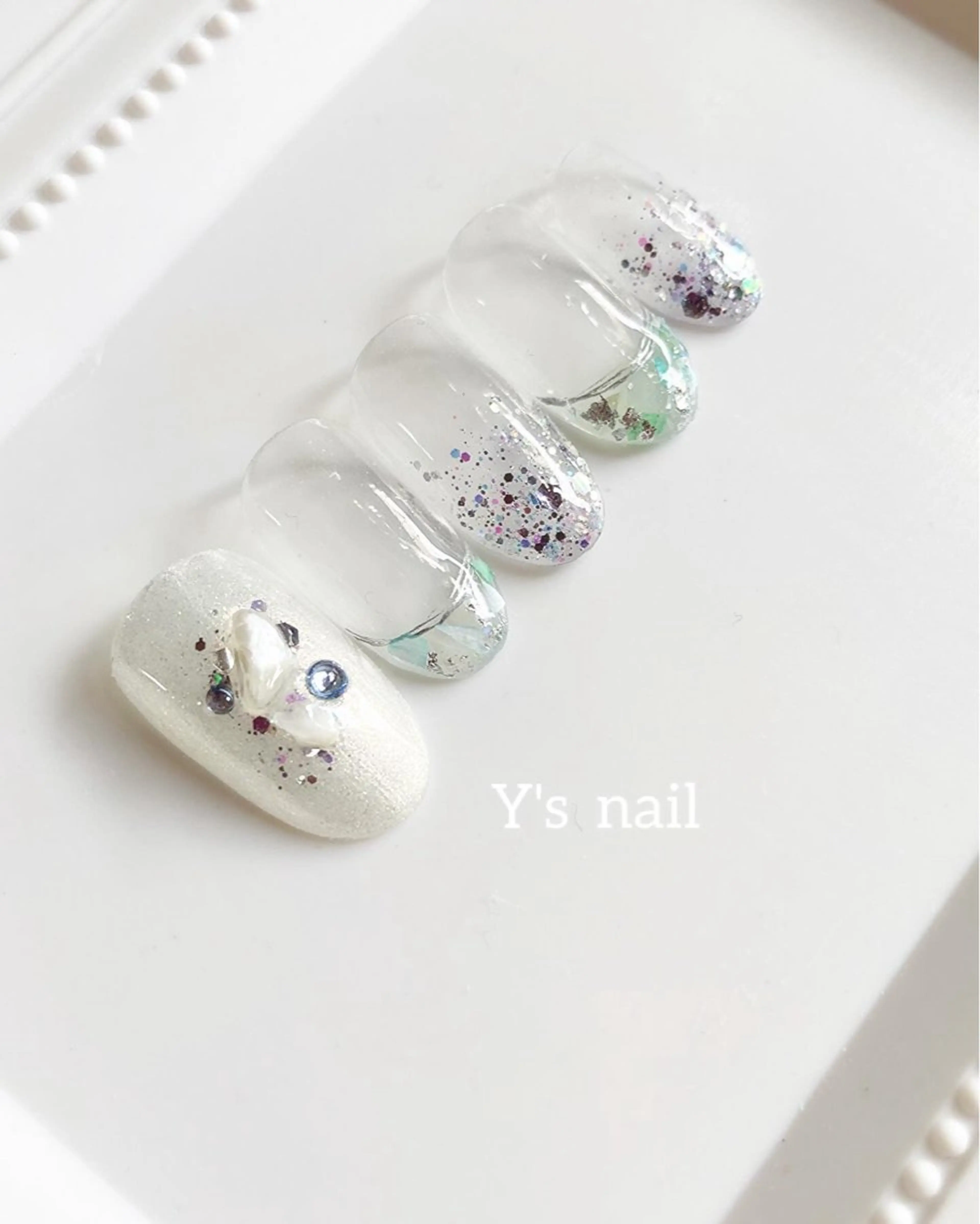 ネイル フレンチネイル 手書きが得意🖌️ Y’s  nailのネイルデザイン