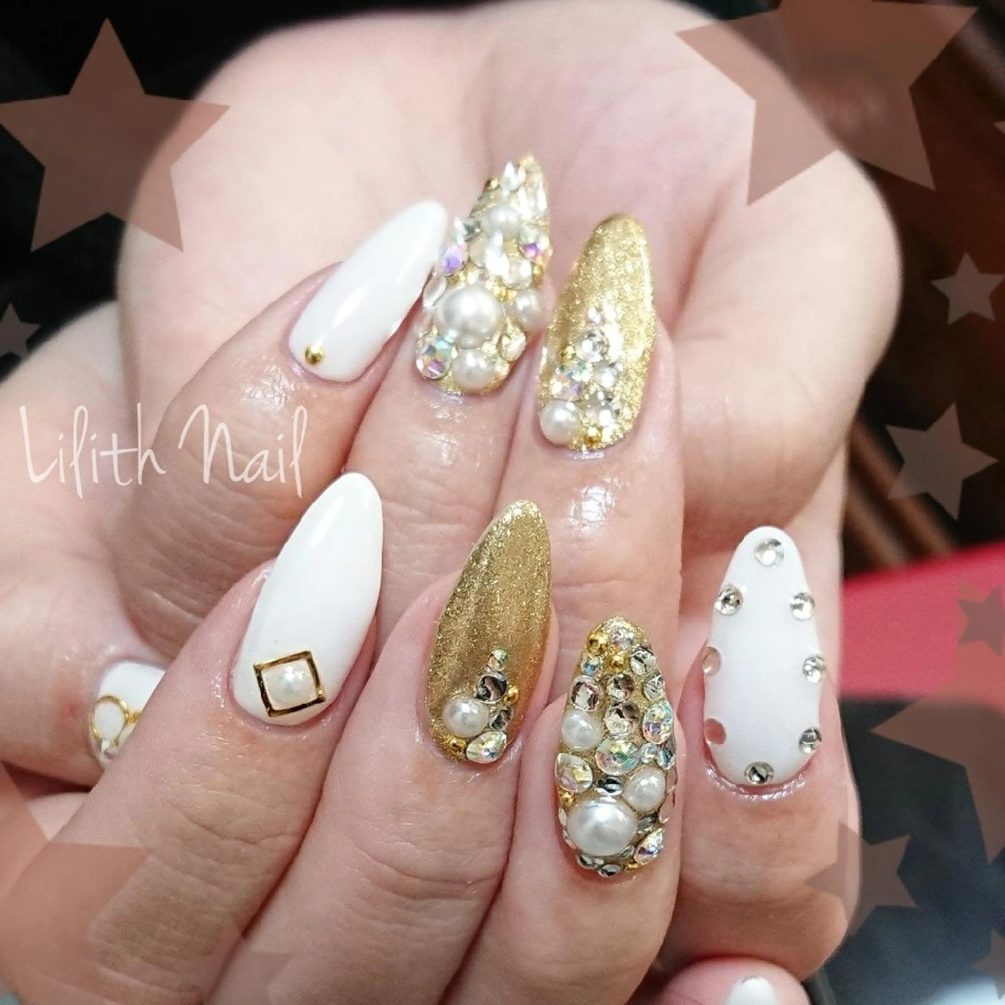 ネイル 成人式 ゴージャス Lilith Nailのネイルデザイン