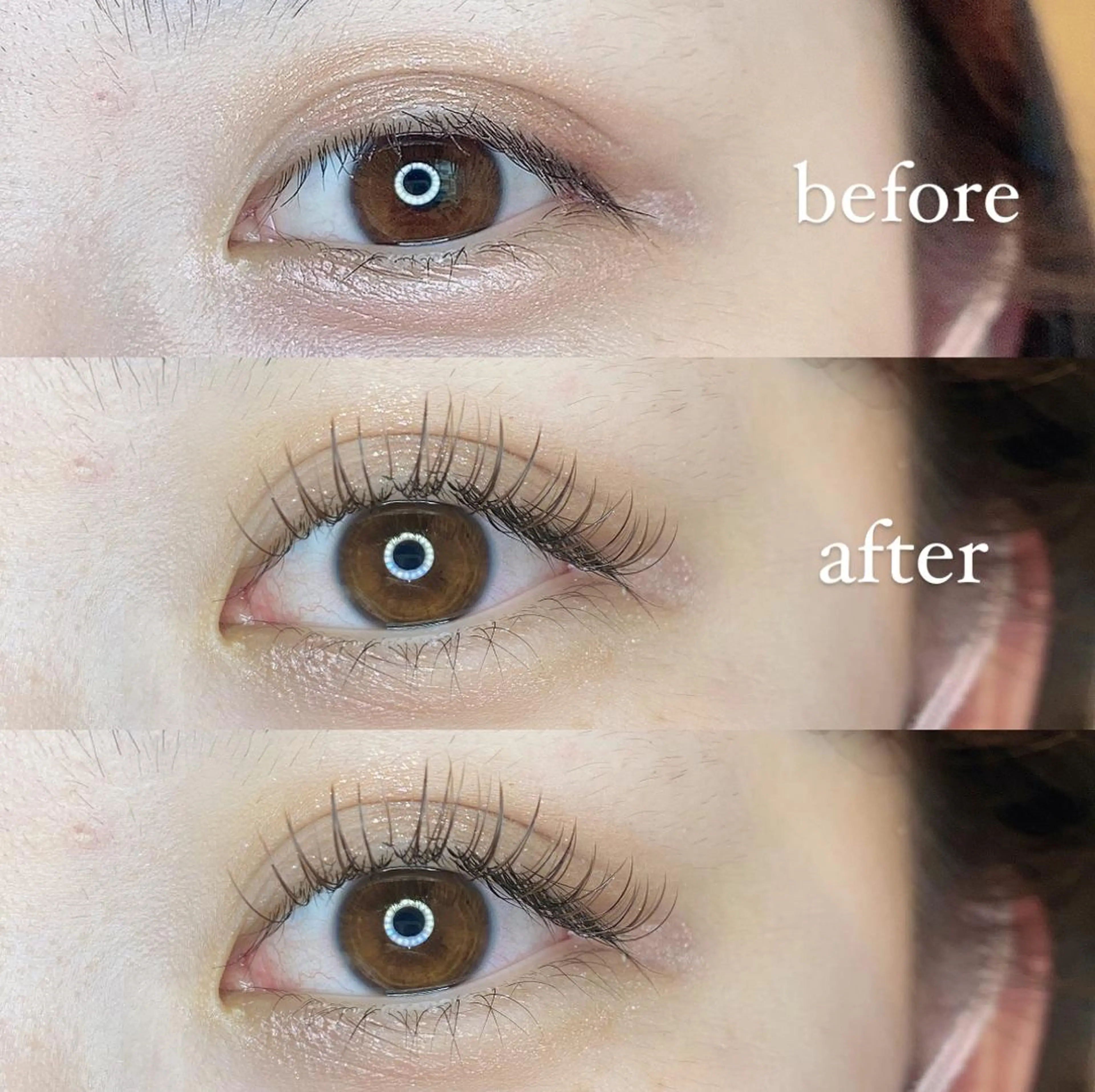 【ニュアンス垢抜けカラー】カラーフラットラッシュ140本の写真