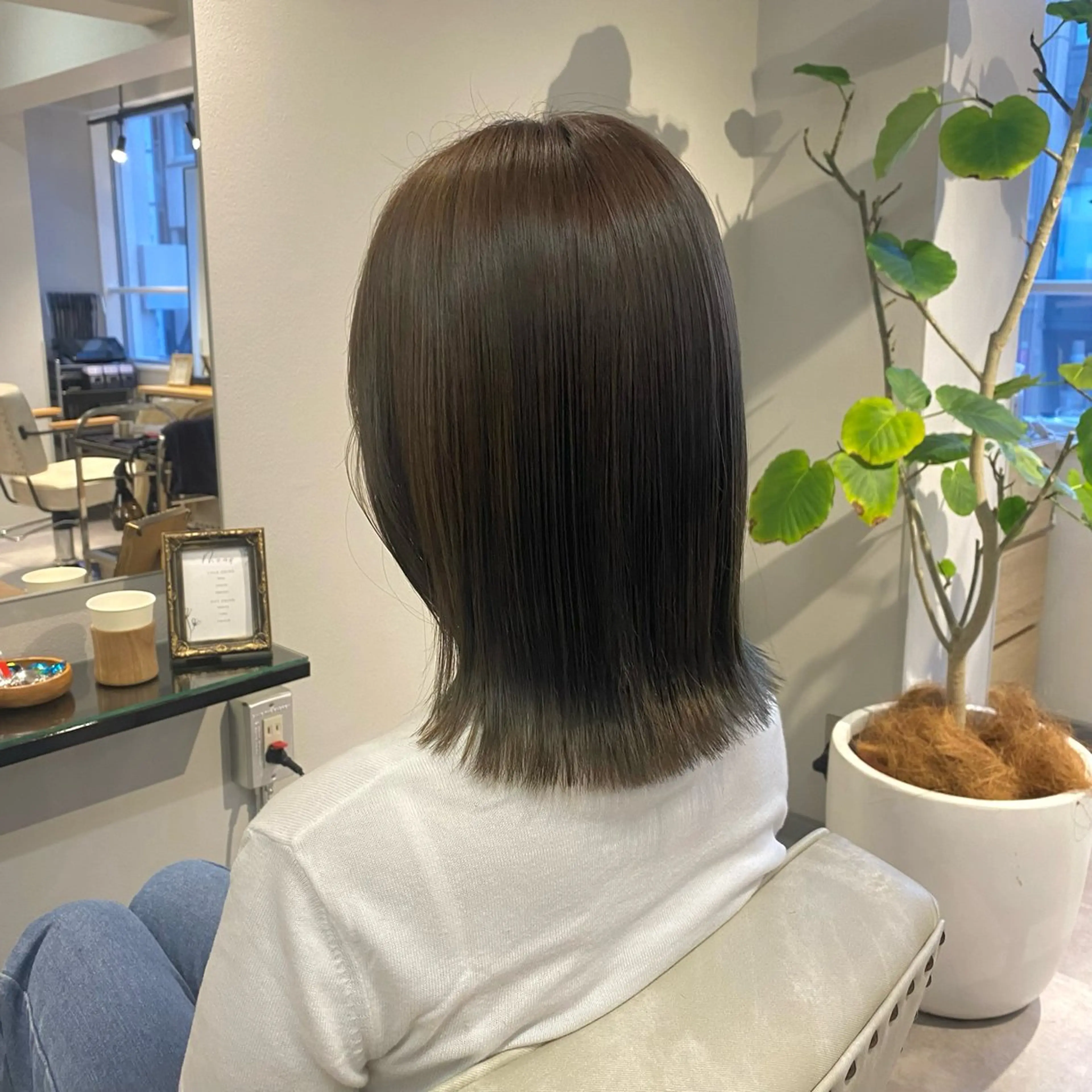 ミディアム 🎀クロスパーマ／ ボブ🎀MOMONAのヘアスタイル