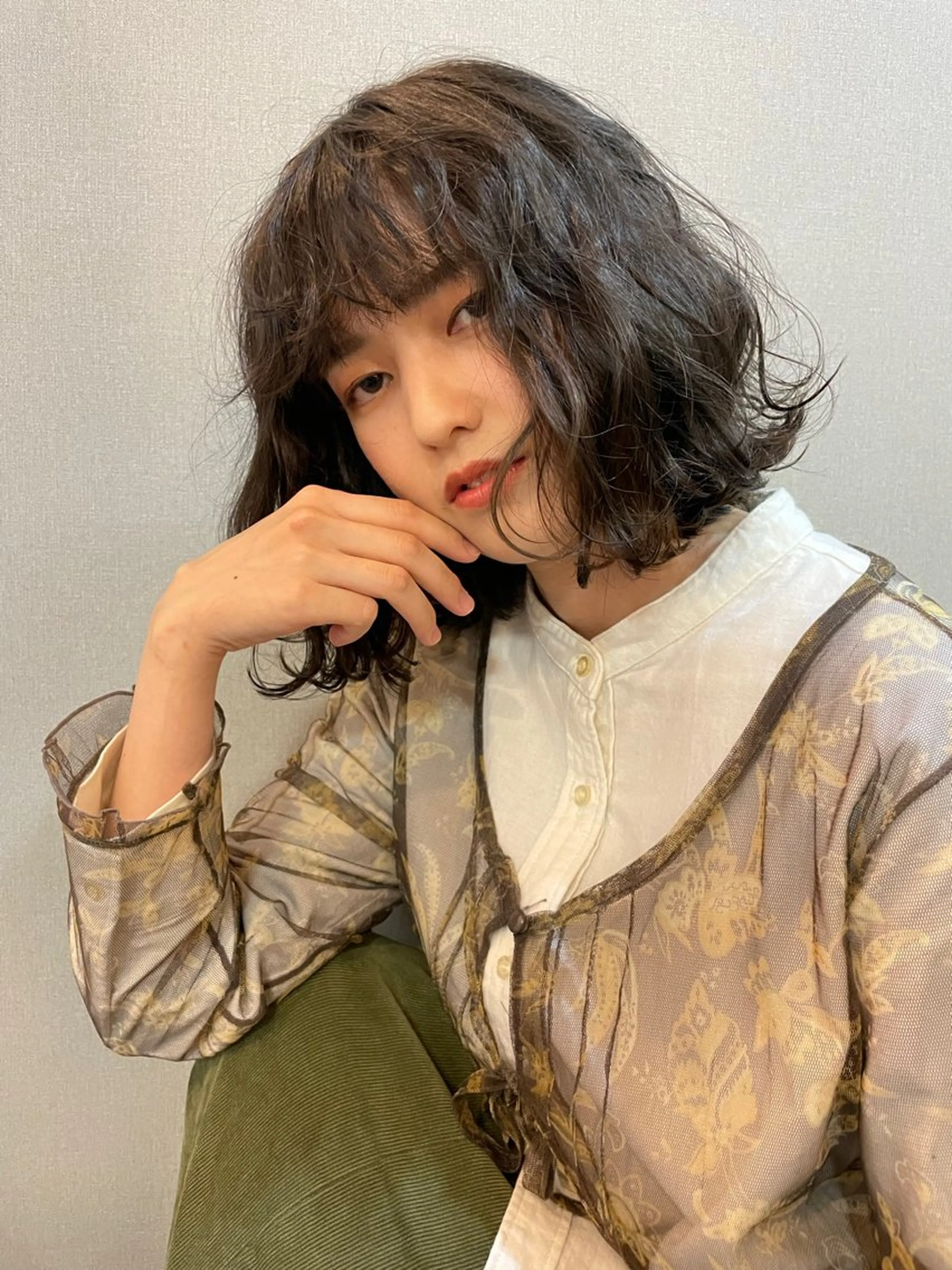 ショート カラー ボブ カット ヘアカラー トリートメント CARICIA 白木 由里加/新栄のヘアスタイル