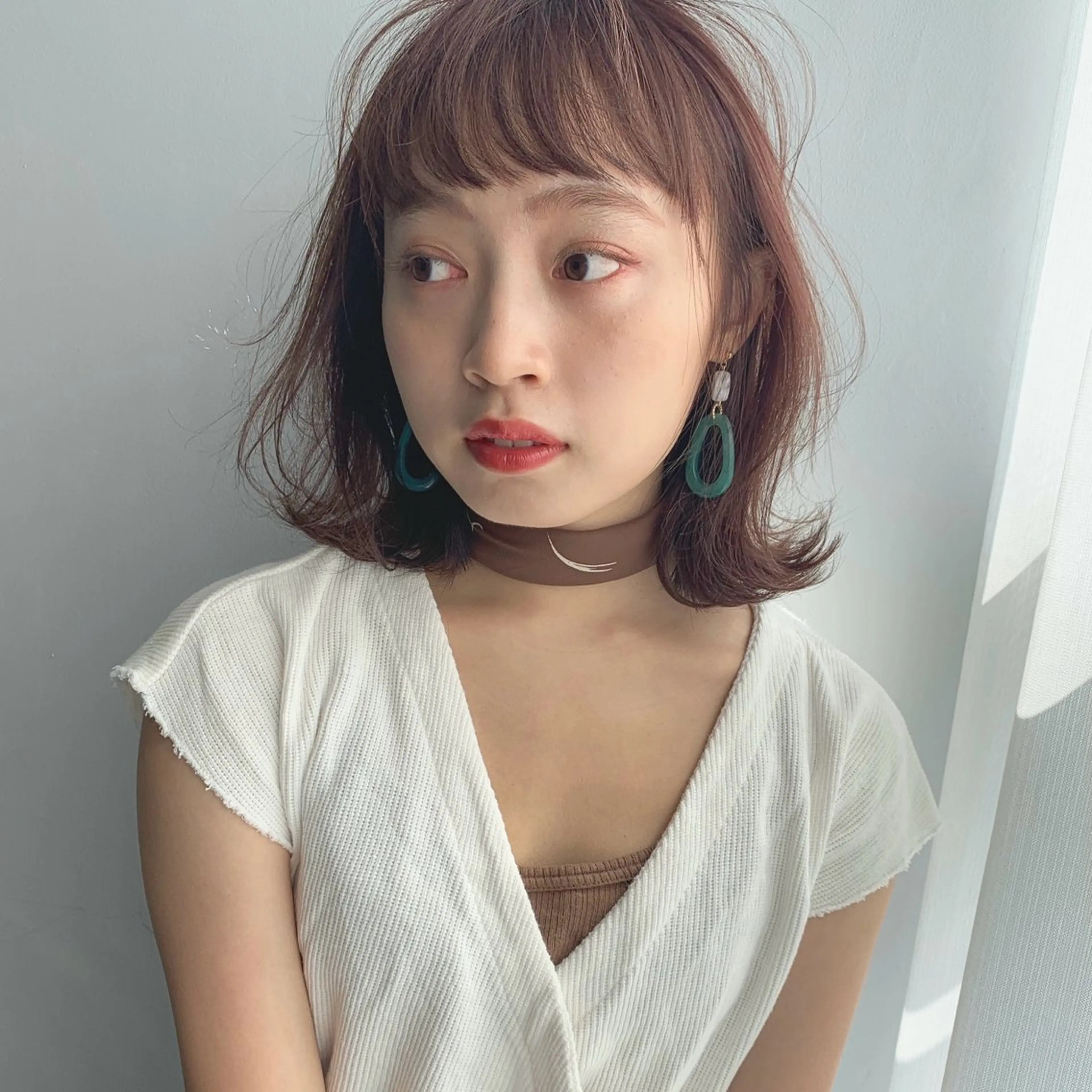 ミディアム カラー ミディアムレイヤー ベージュカラー ブラウンカラー ブラウンベージュ レイヤーカット カット ヘアカラー トリートメント レイヤーカット🪄 耳ツボ🎀Ayumiのヘアスタイル