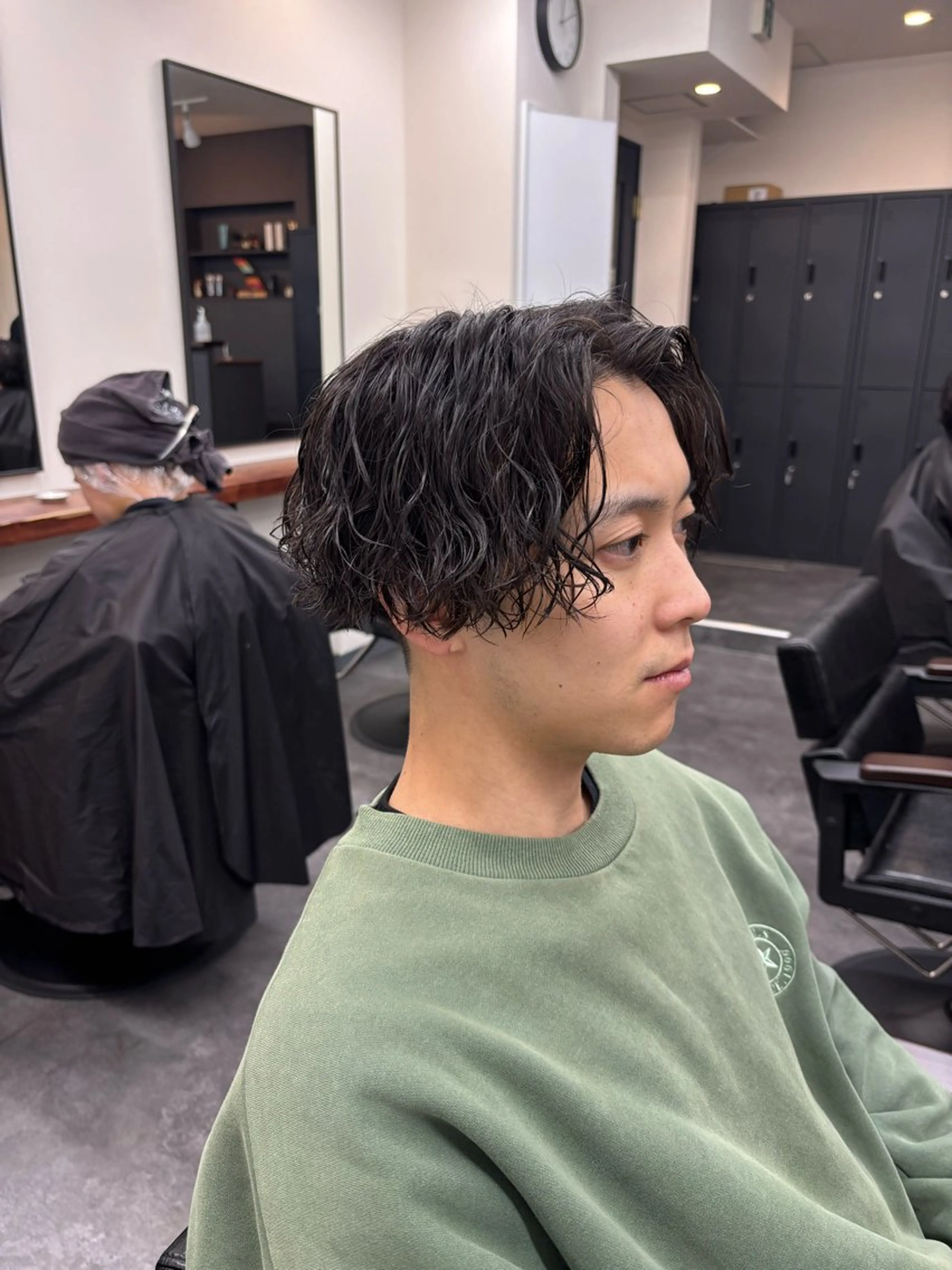 パーマ メンズ カット パーマ スパイキーパーマ 柏NO1 藤本葉のヘアスタイル