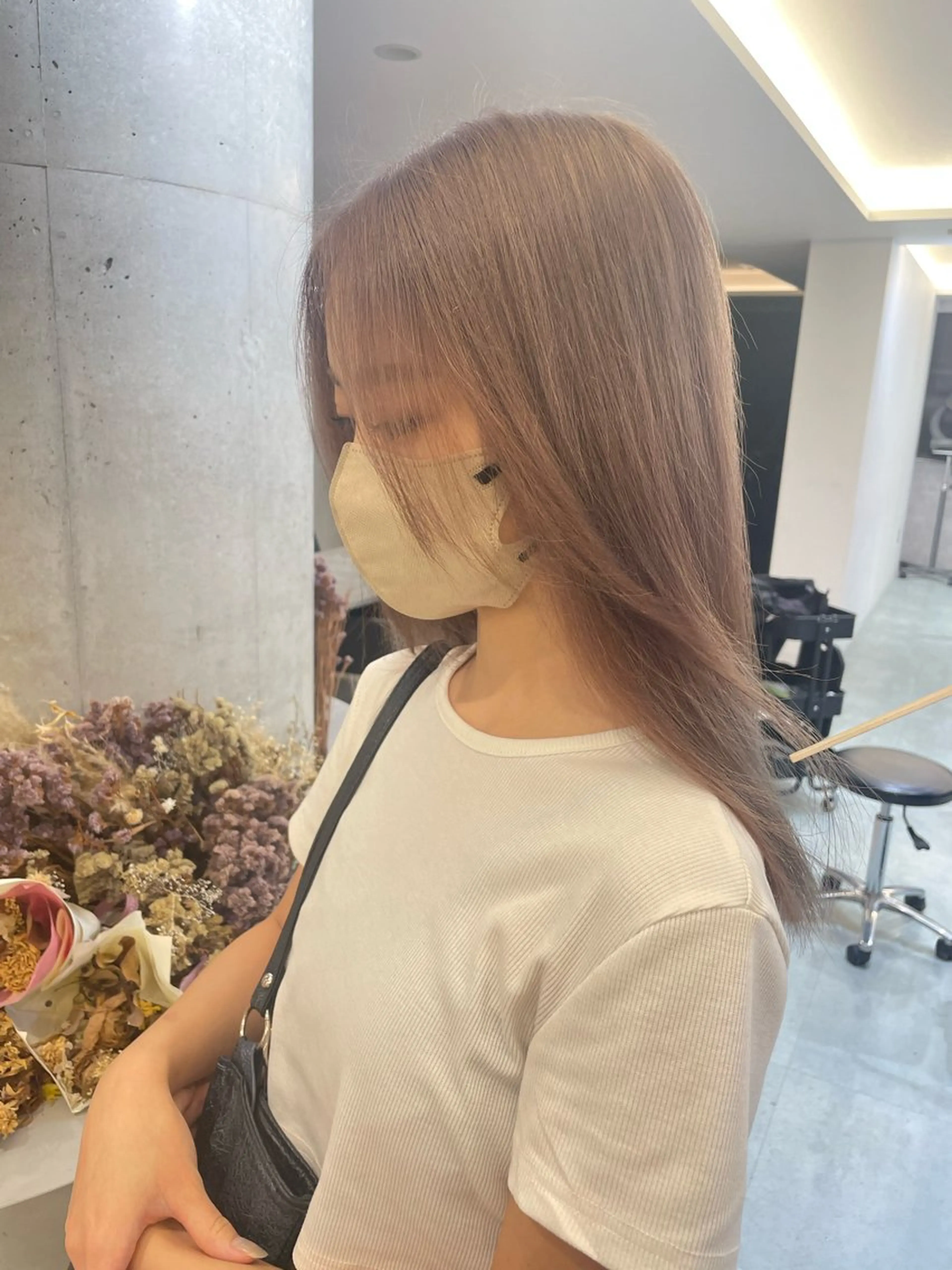 ロング ヘアカラー トリートメント ♡似合わせハイトーン ♡maiのヘアスタイル